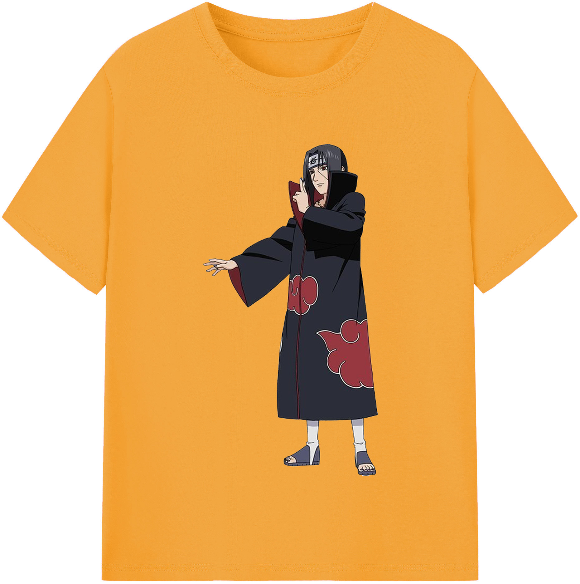 （画像用） NARUTO -ナルト- うちは イタチ Uchiha Itachi レディースカジュアルプリントTシャツ（綿100％）