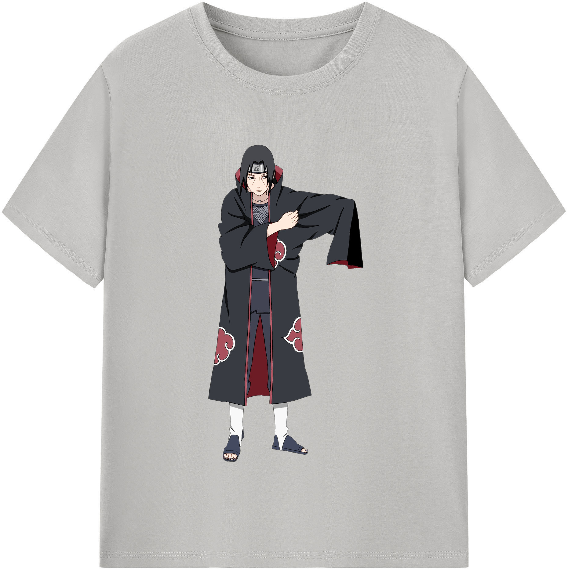（画像用） NARUTO -ナルト- うちは イタチ Uchiha Itachi レディースカジュアルプリントTシャツ（綿100％）