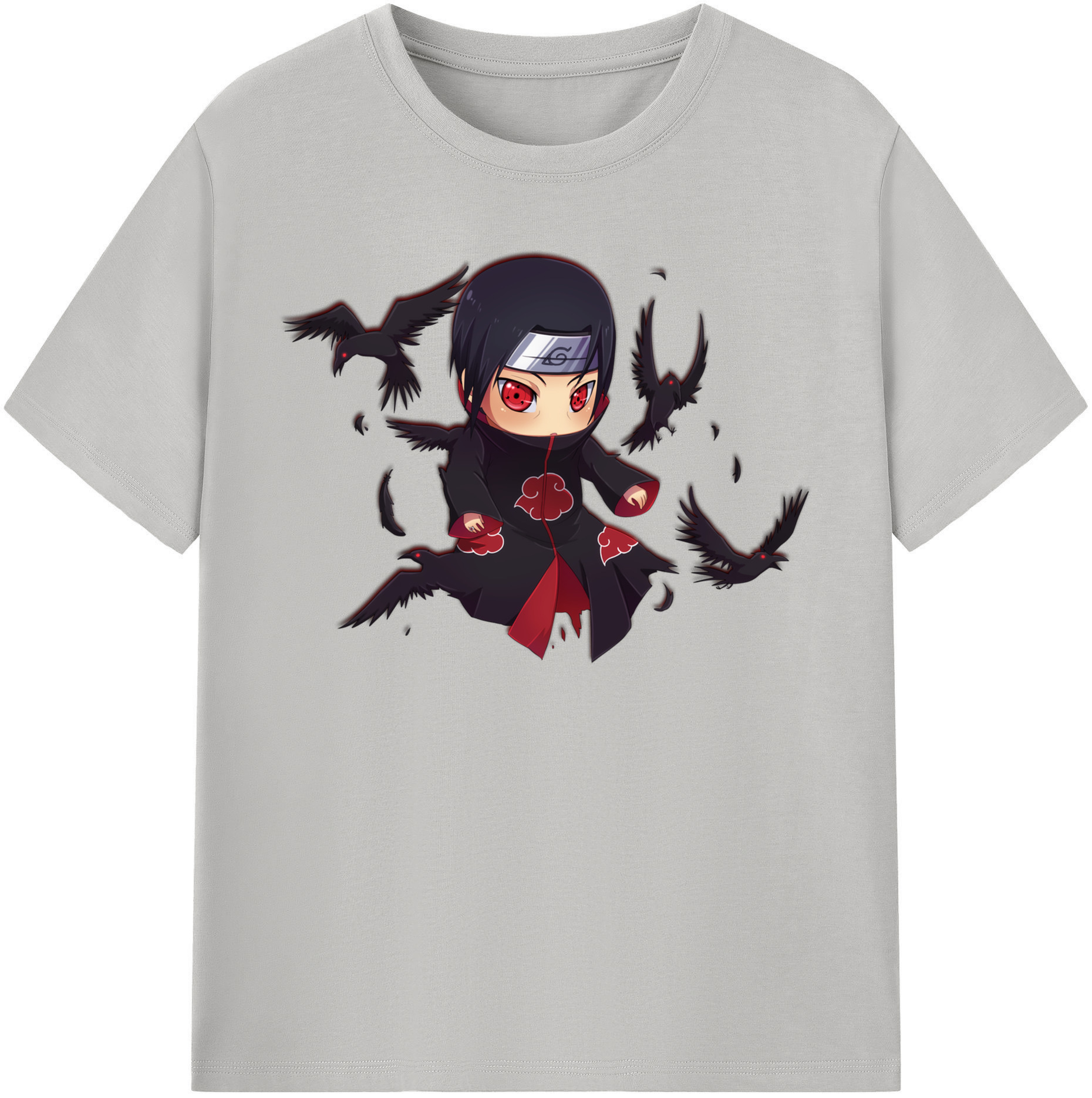 （画像用） NARUTO -ナルト- うちは イタチ Uchiha Itachi レディースカジュアルプリントTシャツ（綿100％）