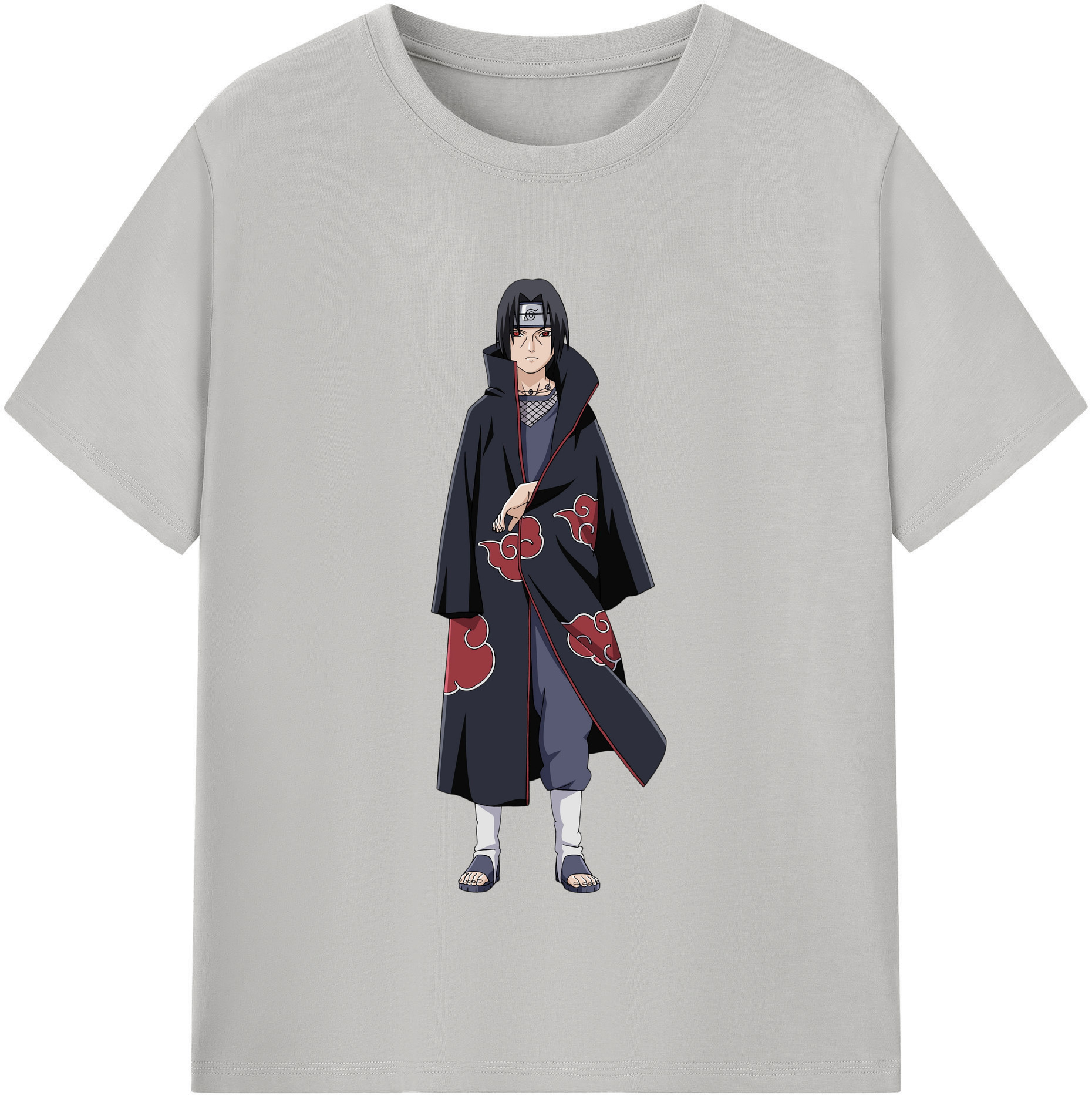 （画像用） NARUTO -ナルト- うちは イタチ Uchiha Itachi レディースカジュアルプリントTシャツ（綿100％）