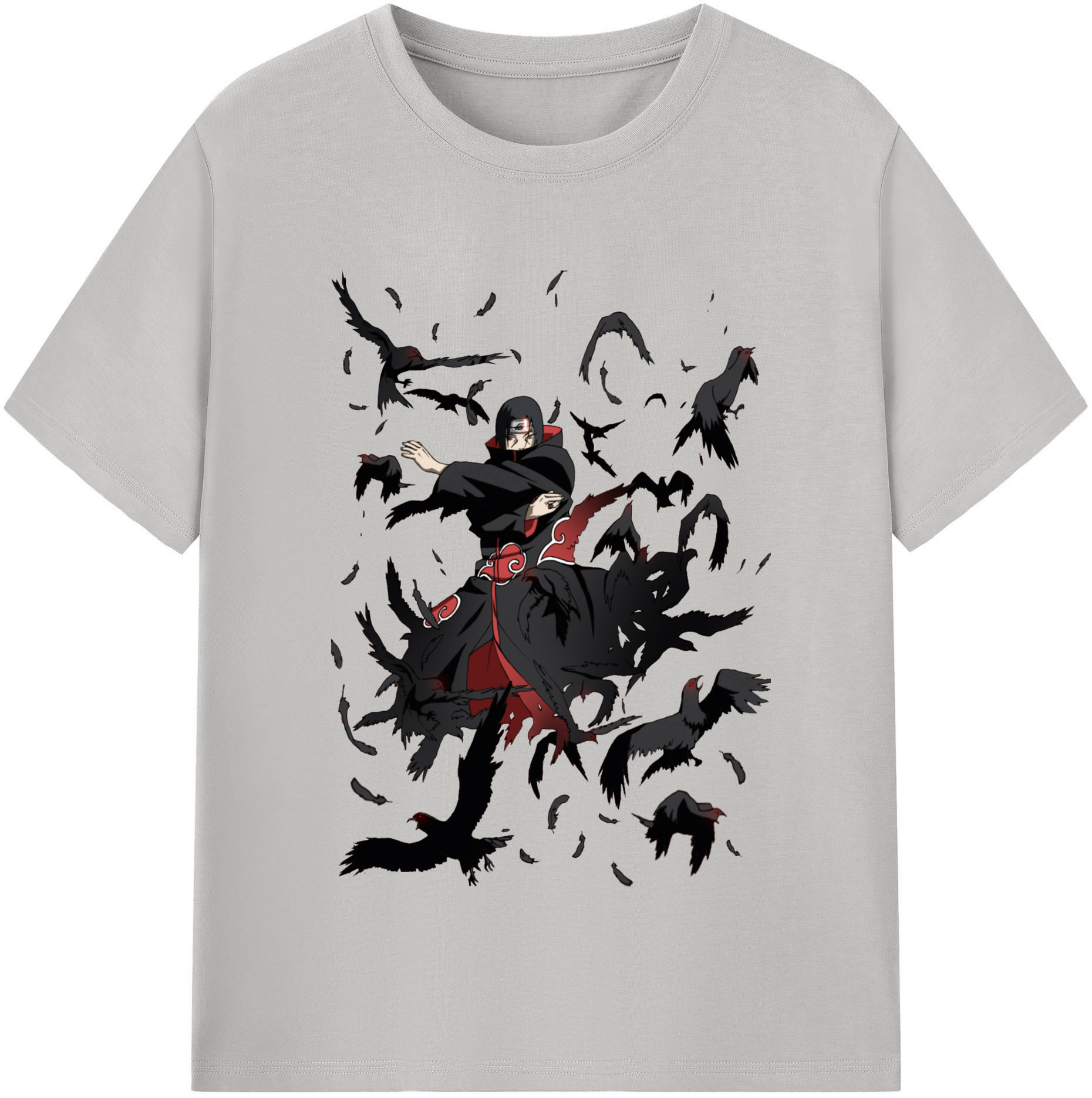 （画像用） NARUTO -ナルト- うちは イタチ Uchiha Itachi レディースカジュアルプリントTシャツ（綿100％）