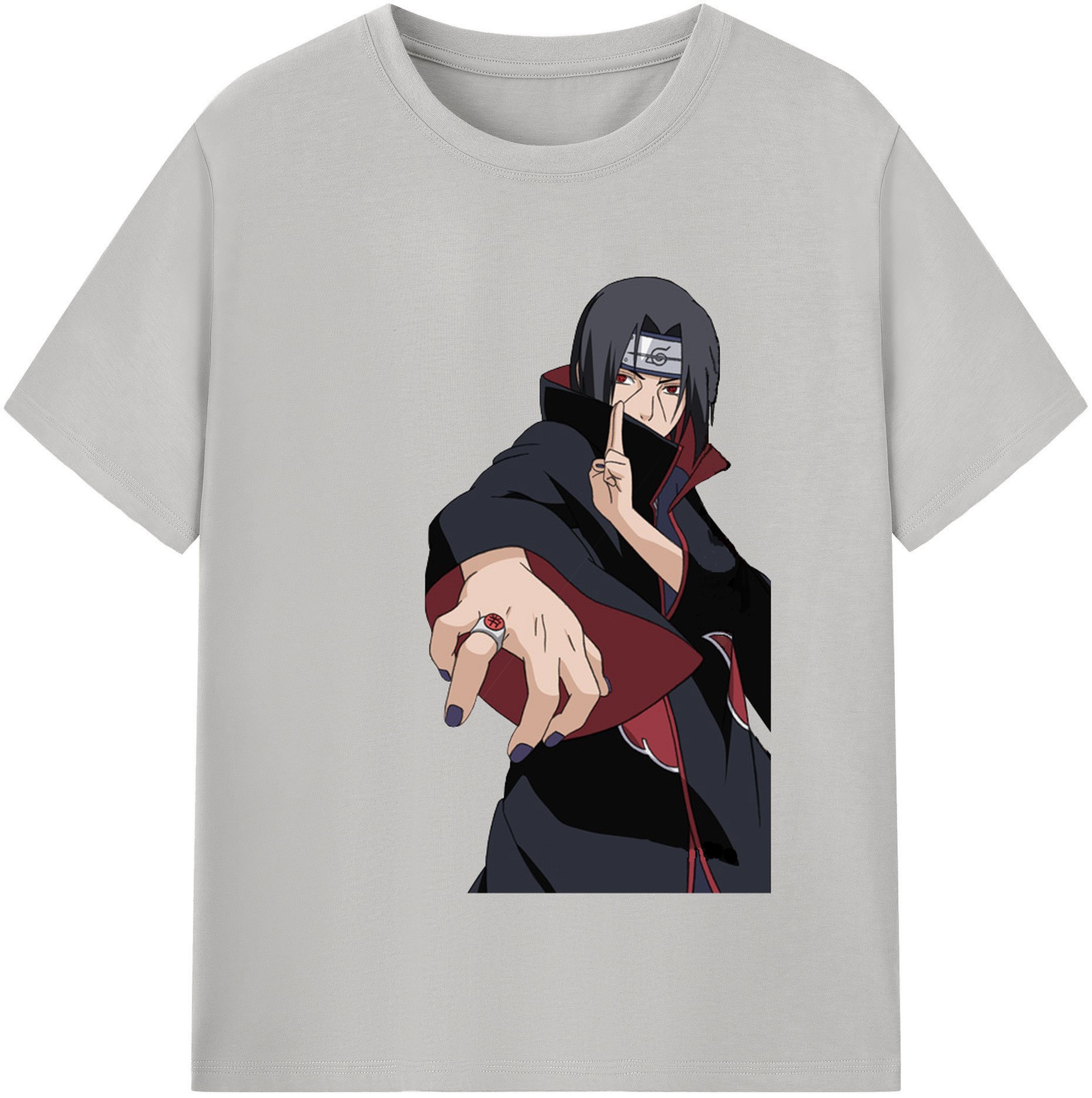 （画像用） NARUTO -ナルト- うちは イタチ Uchiha Itachi レディースカジュアルプリントTシャツ（綿100％）