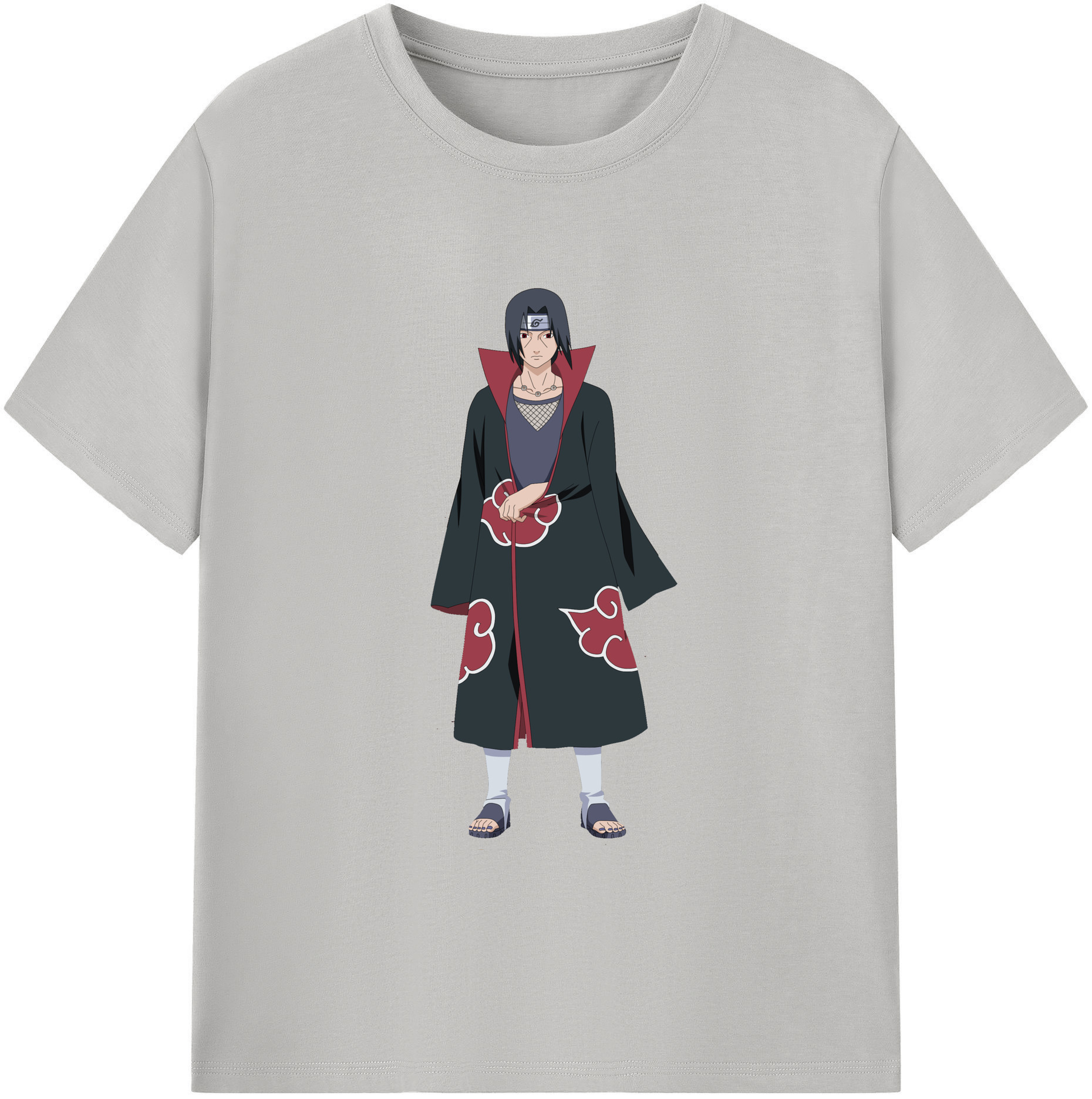 （画像用） NARUTO -ナルト- うちは イタチ Uchiha Itachi レディースカジュアルプリントTシャツ（綿100％）