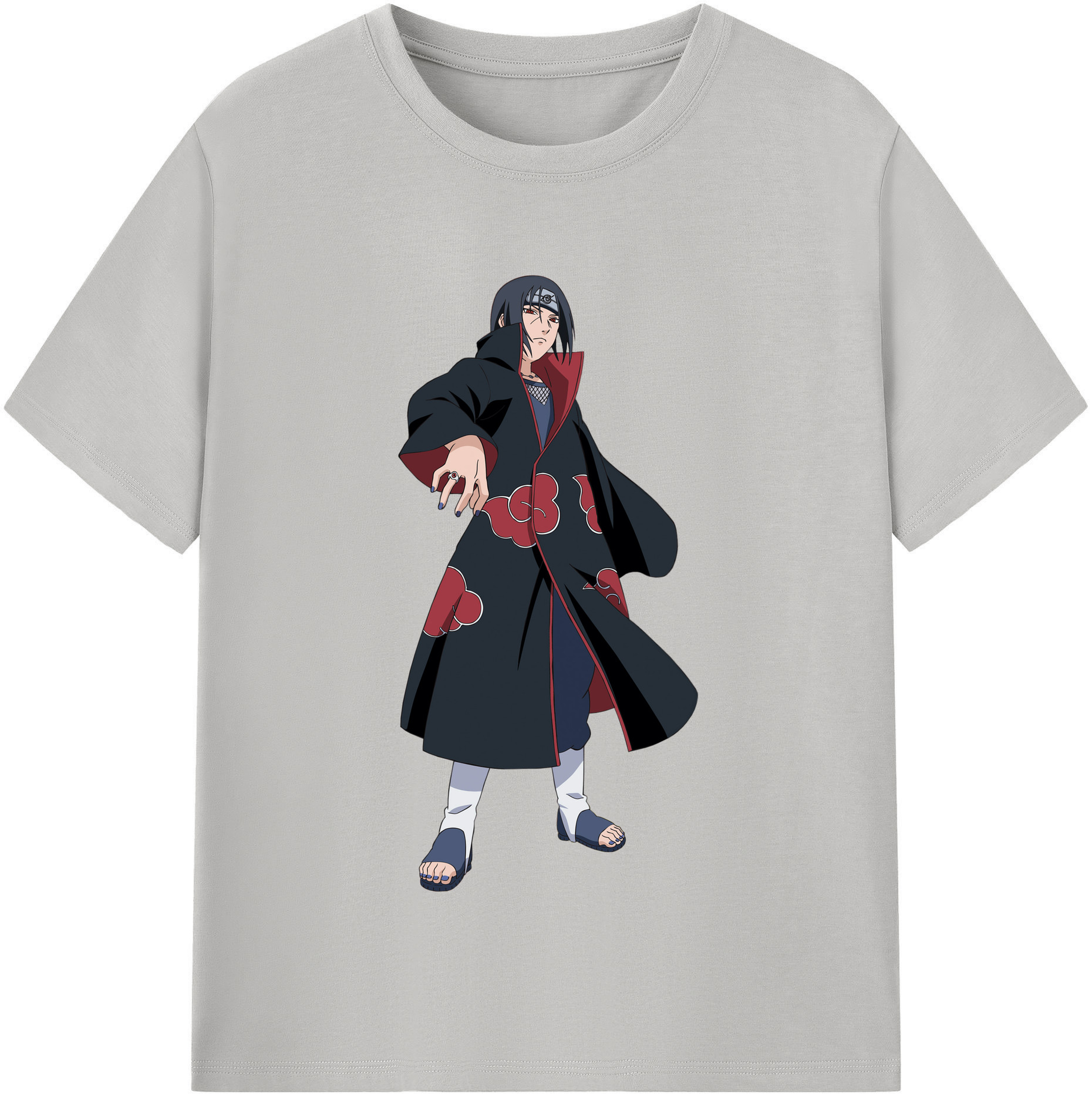 （画像用） NARUTO -ナルト- うちは イタチ Uchiha Itachi レディースカジュアルプリントTシャツ（綿100％）