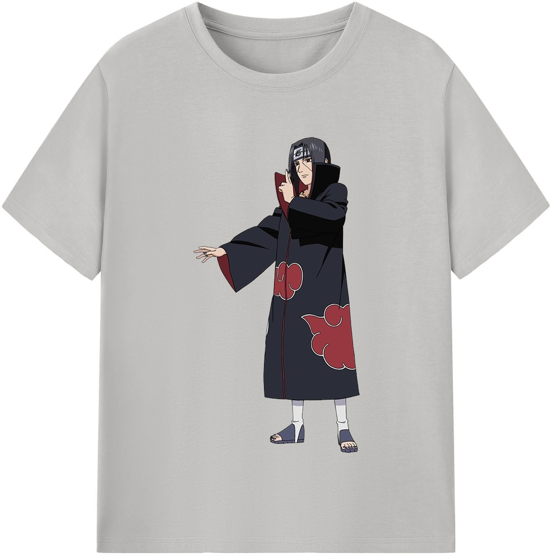 （画像用） NARUTO -ナルト- うちは イタチ Uchiha Itachi レディースカジュアルプリントTシャツ（綿100％）