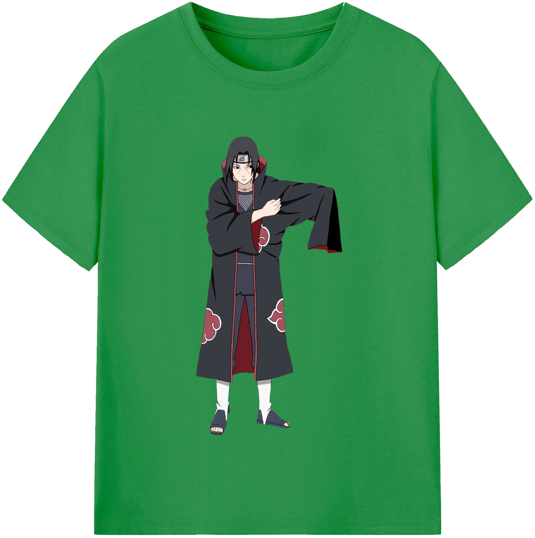 （画像用） NARUTO -ナルト- うちは イタチ Uchiha Itachi レディースカジュアルプリントTシャツ（綿100％）