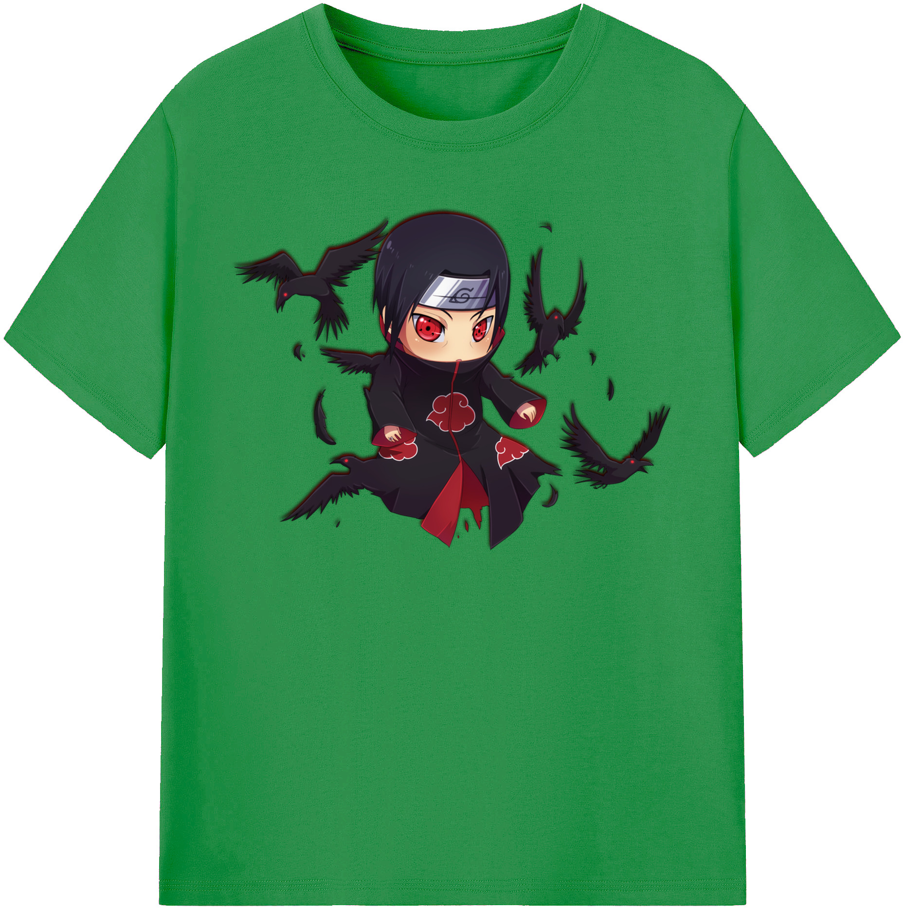 （画像用） NARUTO -ナルト- うちは イタチ Uchiha Itachi レディースカジュアルプリントTシャツ（綿100％）