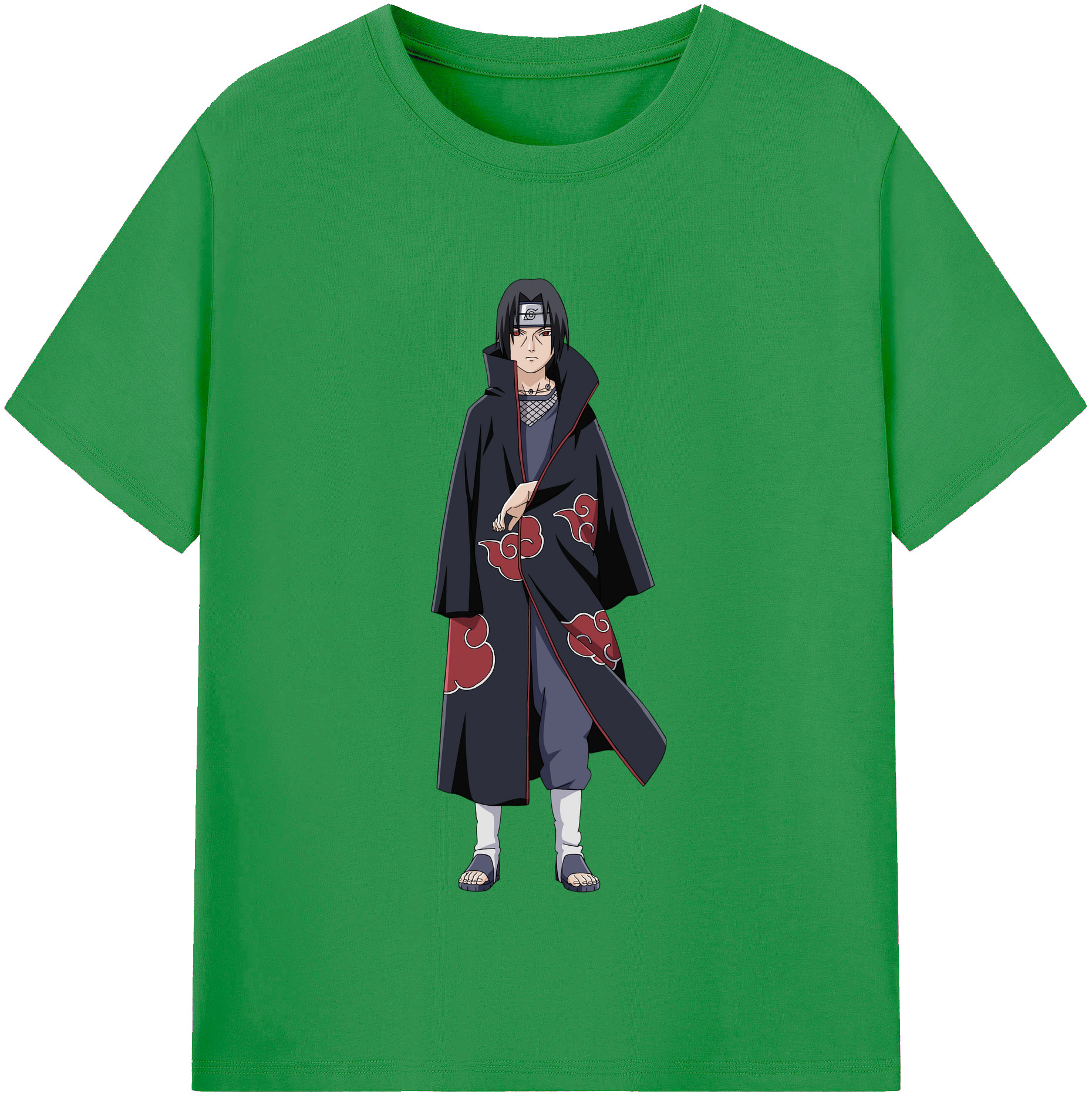 （画像用） NARUTO -ナルト- うちは イタチ Uchiha Itachi レディースカジュアルプリントTシャツ（綿100％）