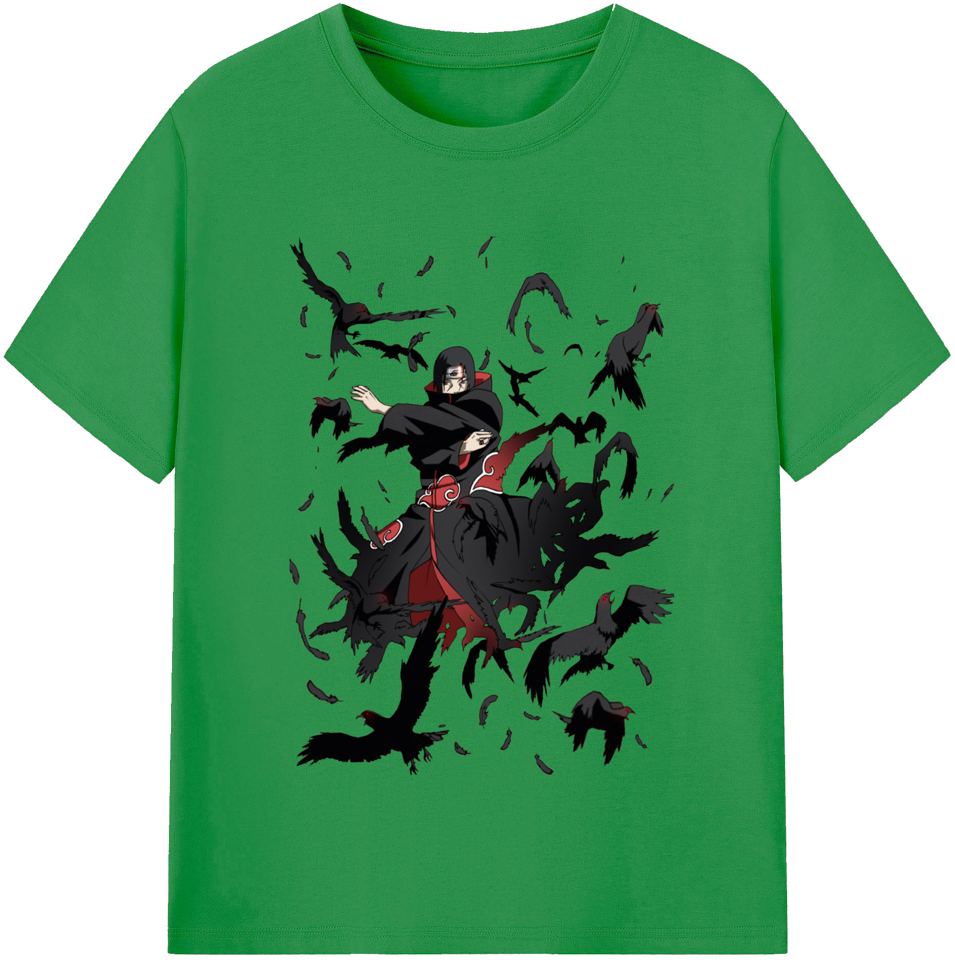 （画像用） NARUTO -ナルト- うちは イタチ Uchiha Itachi レディースカジュアルプリントTシャツ（綿100％）