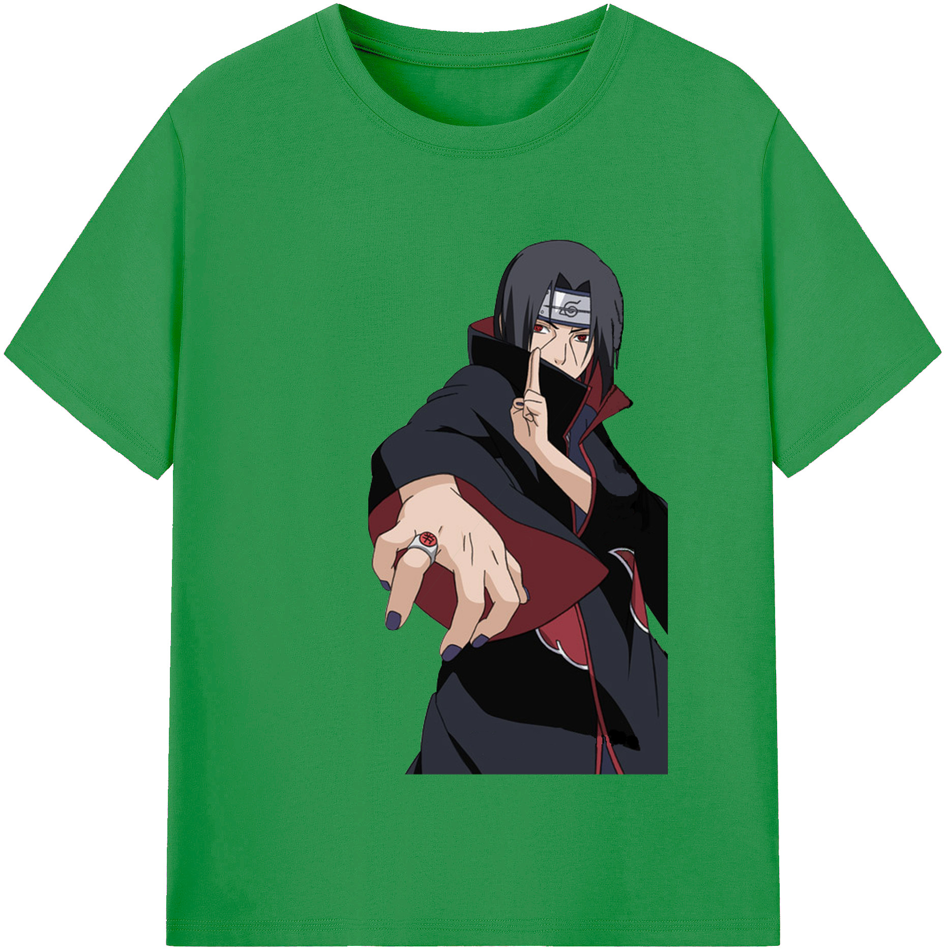 （画像用） NARUTO -ナルト- うちは イタチ Uchiha Itachi レディースカジュアルプリントTシャツ（綿100％）