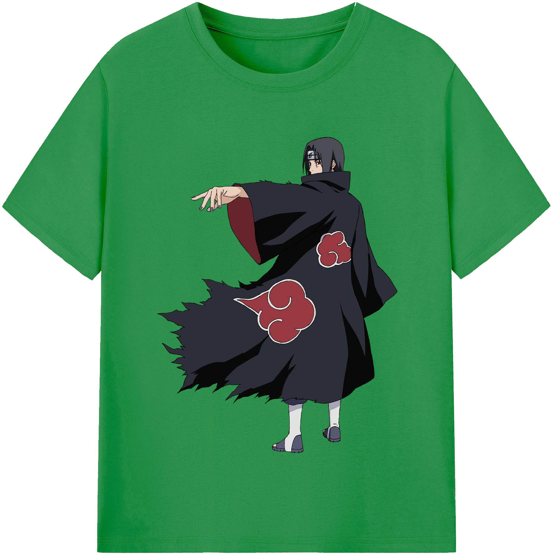（画像用） NARUTO -ナルト- うちは イタチ Uchiha Itachi レディースカジュアルプリントTシャツ（綿100％）