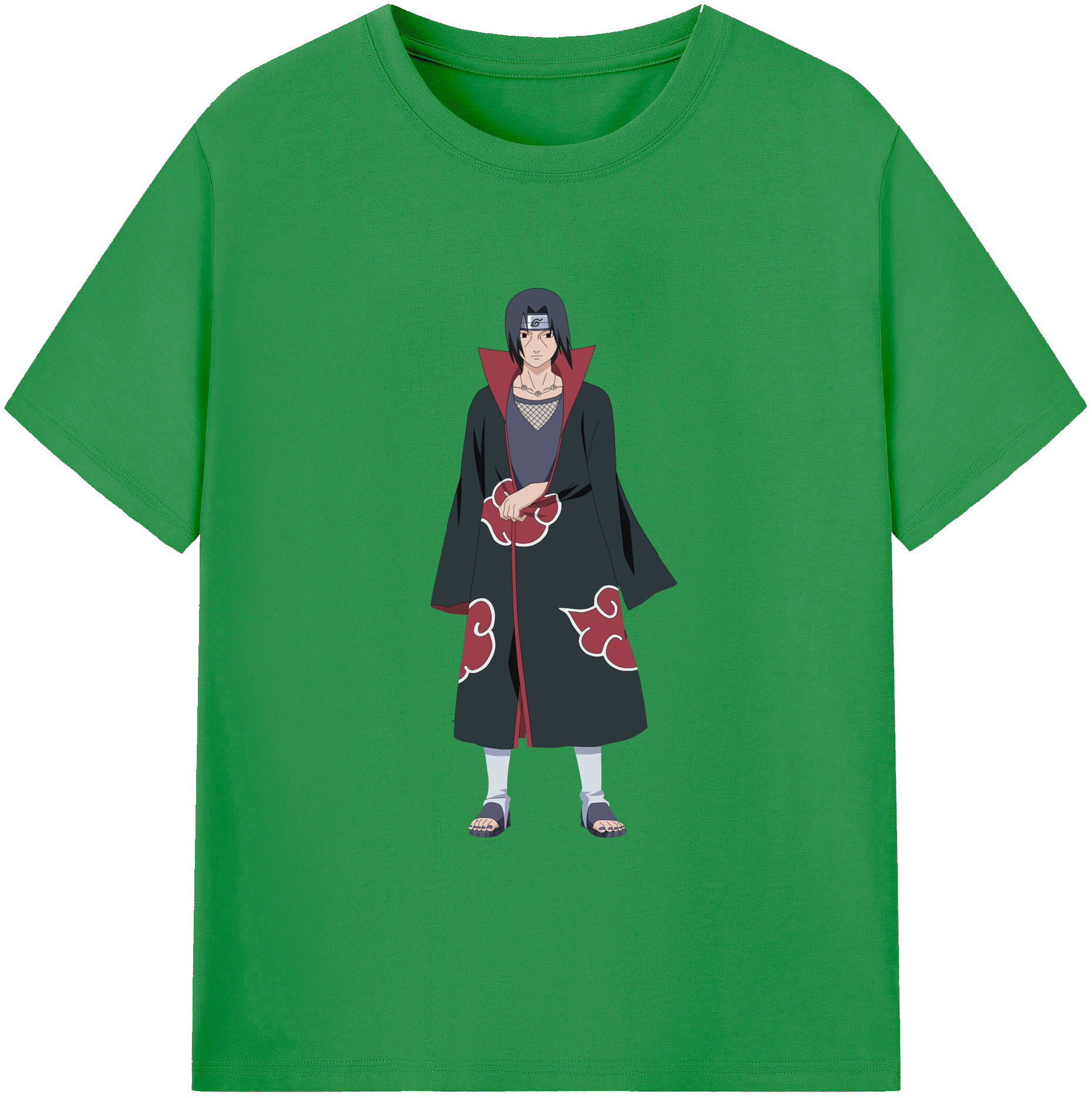 （画像用） NARUTO -ナルト- うちは イタチ Uchiha Itachi レディースカジュアルプリントTシャツ（綿100％）