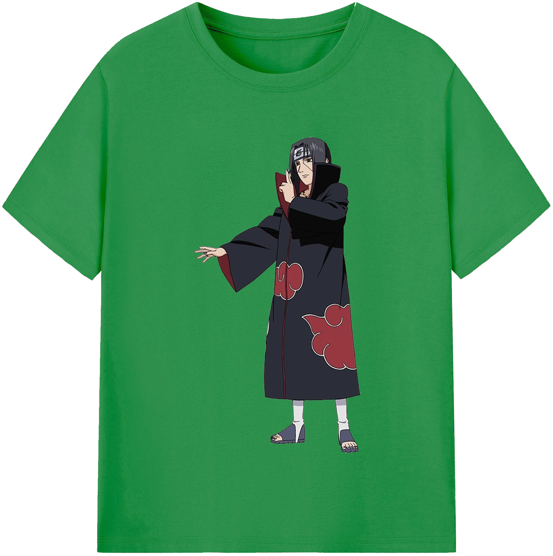 （画像用） NARUTO -ナルト- うちは イタチ Uchiha Itachi レディースカジュアルプリントTシャツ（綿100％）