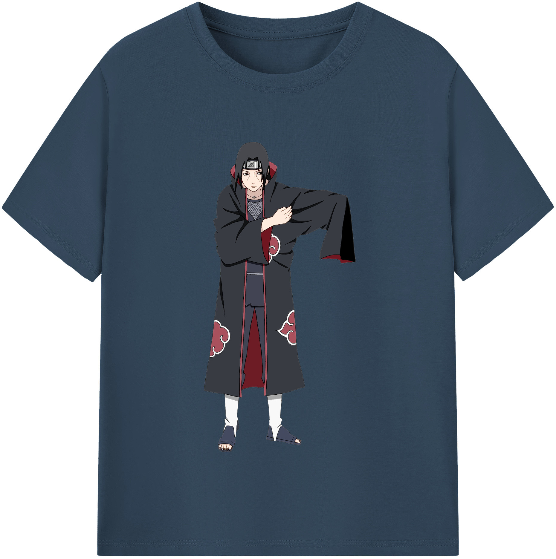 （画像用） NARUTO -ナルト- うちは イタチ Uchiha Itachi レディースカジュアルプリントTシャツ（綿100％）