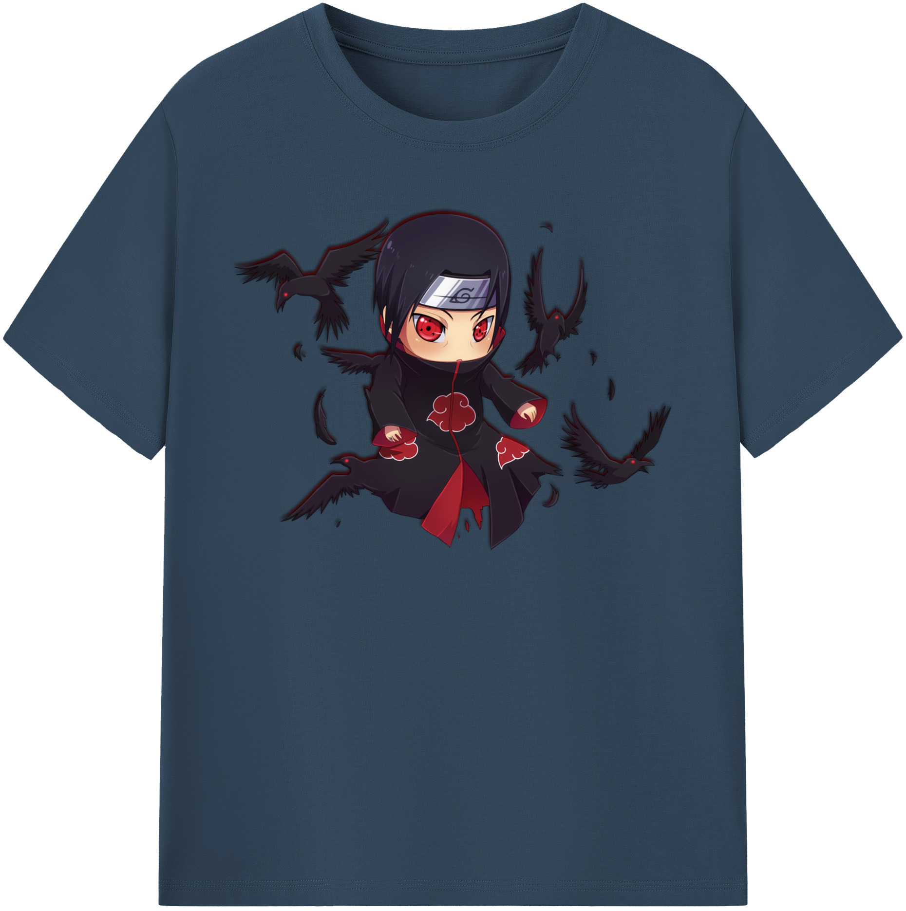（画像用） NARUTO -ナルト- うちは イタチ Uchiha Itachi レディースカジュアルプリントTシャツ（綿100％）