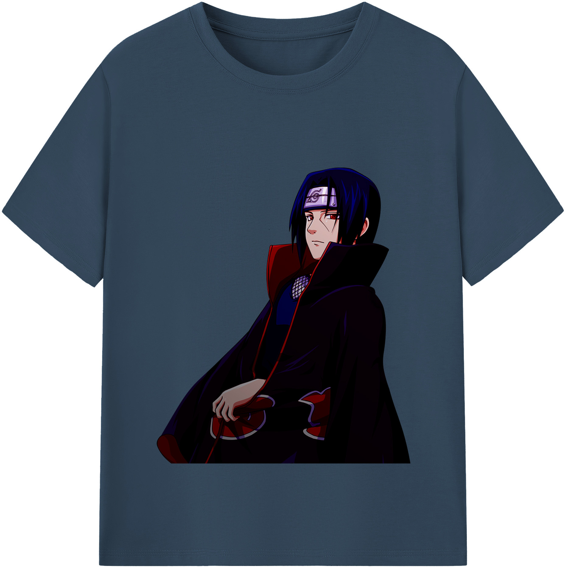 （画像用） NARUTO -ナルト- うちは イタチ Uchiha Itachi レディースカジュアルプリントTシャツ（綿100％）