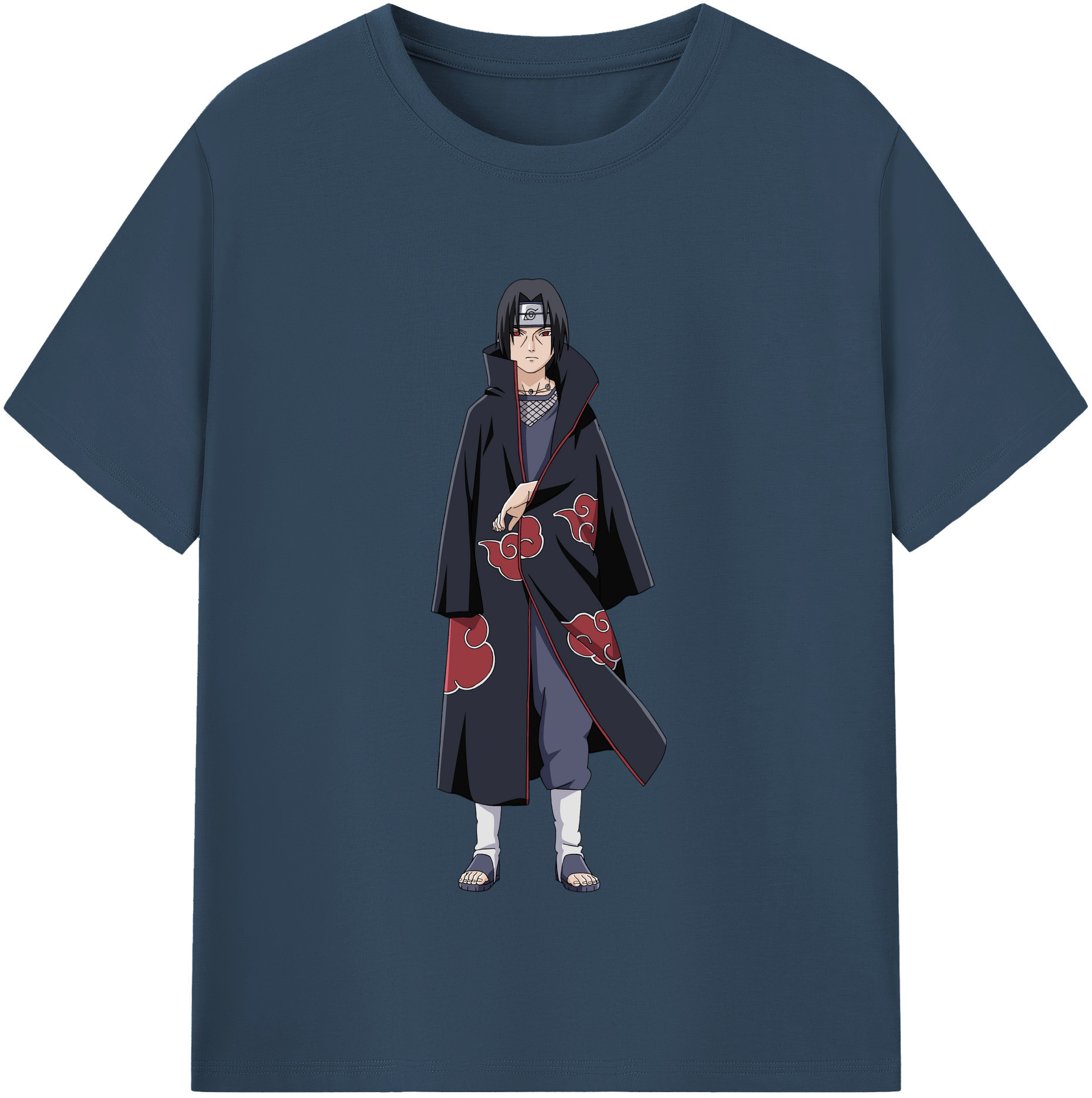 （画像用） NARUTO -ナルト- うちは イタチ Uchiha Itachi レディースカジュアルプリントTシャツ（綿100％）
