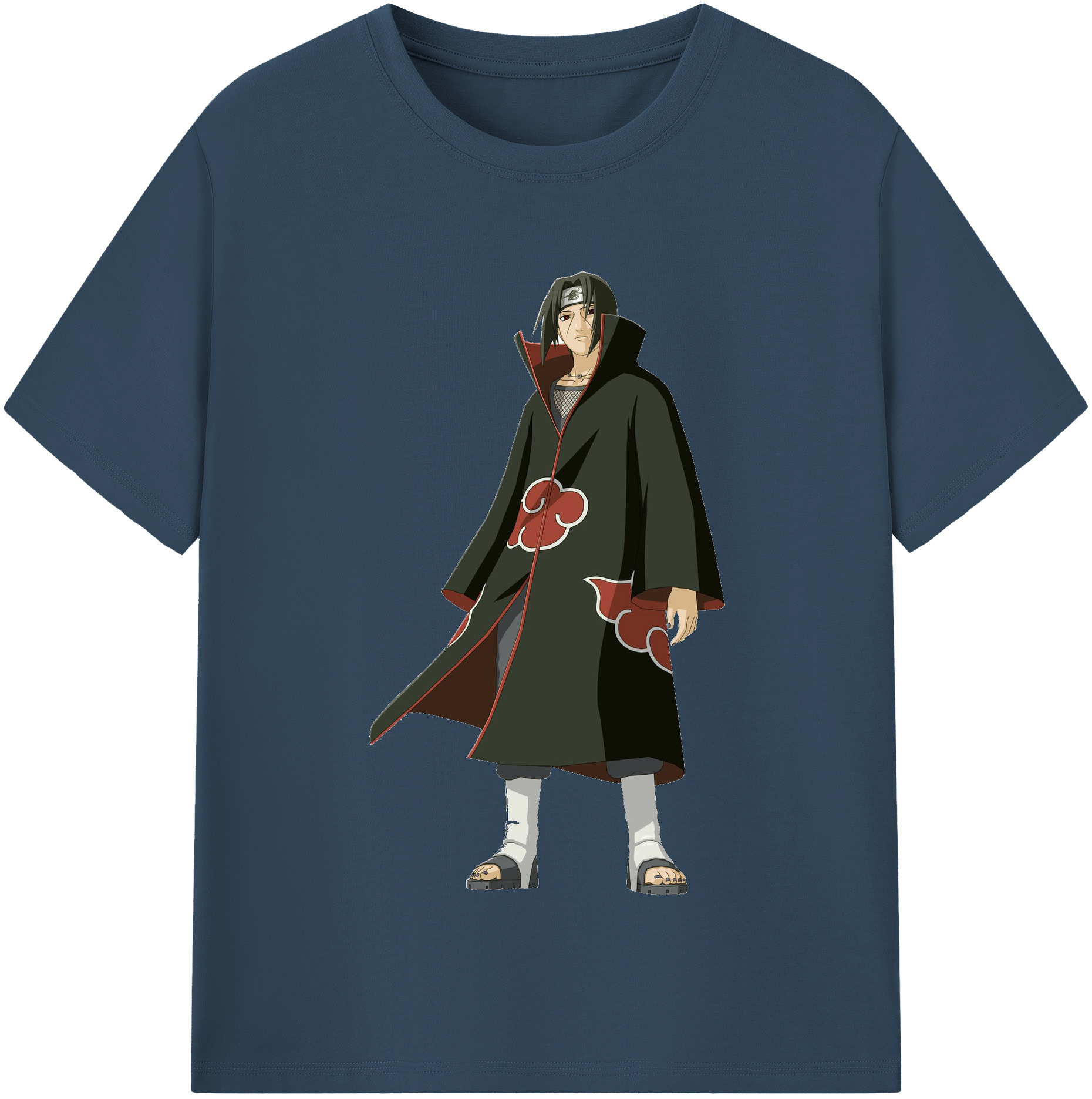（画像用） NARUTO -ナルト- うちは イタチ Uchiha Itachi レディースカジュアルプリントTシャツ（綿100％）
