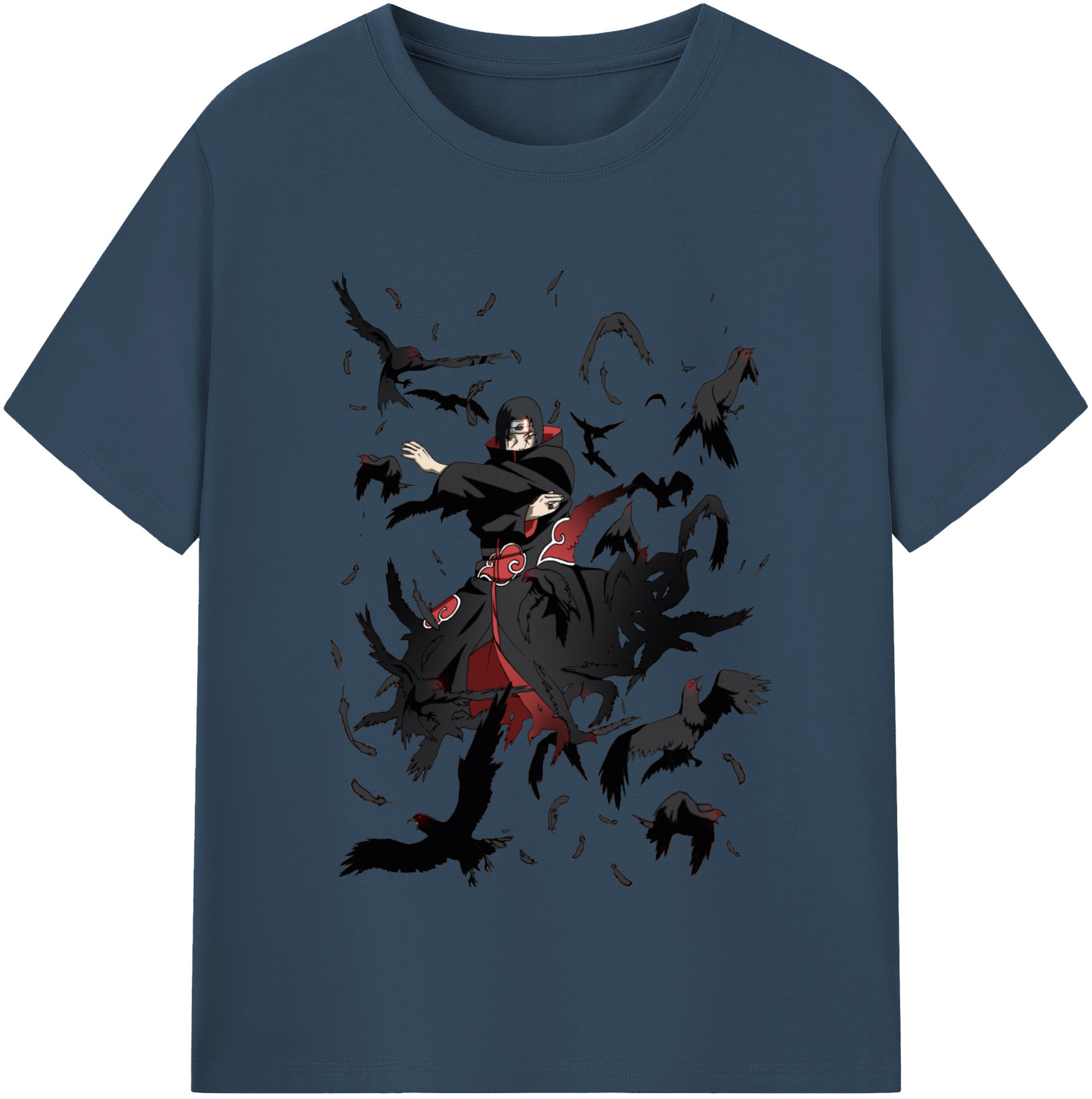 （画像用） NARUTO -ナルト- うちは イタチ Uchiha Itachi レディースカジュアルプリントTシャツ（綿100％）