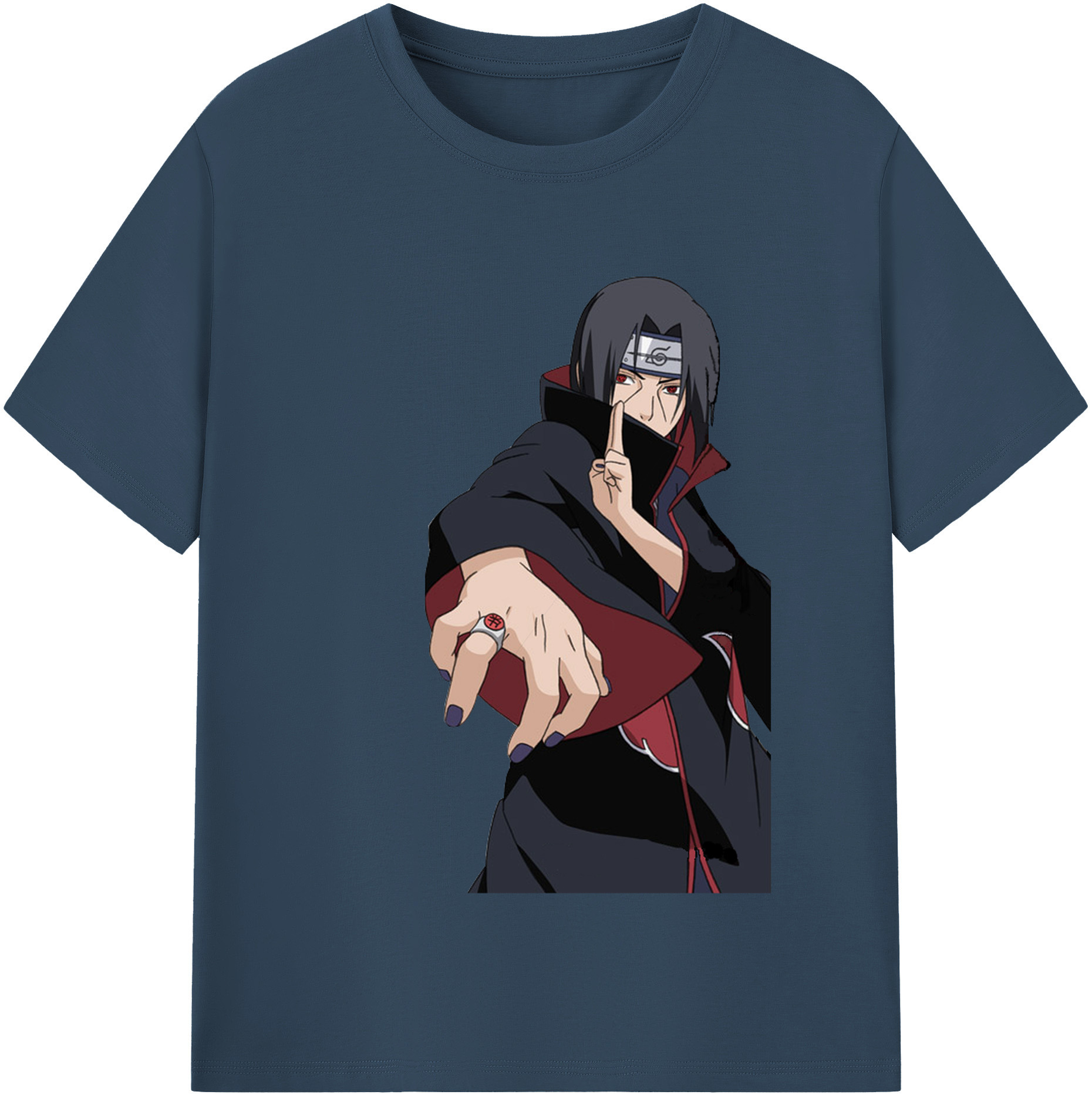 （画像用） NARUTO -ナルト- うちは イタチ Uchiha Itachi レディースカジュアルプリントTシャツ（綿100％）