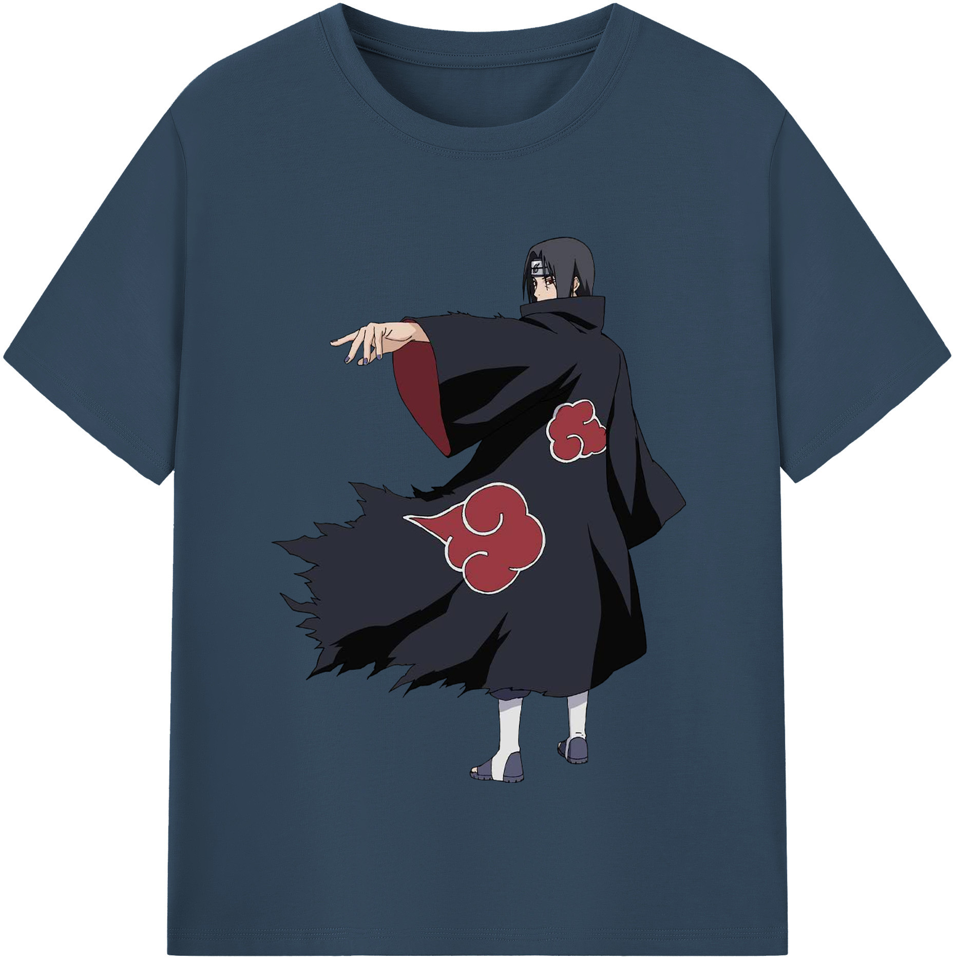 （画像用） NARUTO -ナルト- うちは イタチ Uchiha Itachi レディースカジュアルプリントTシャツ（綿100％）