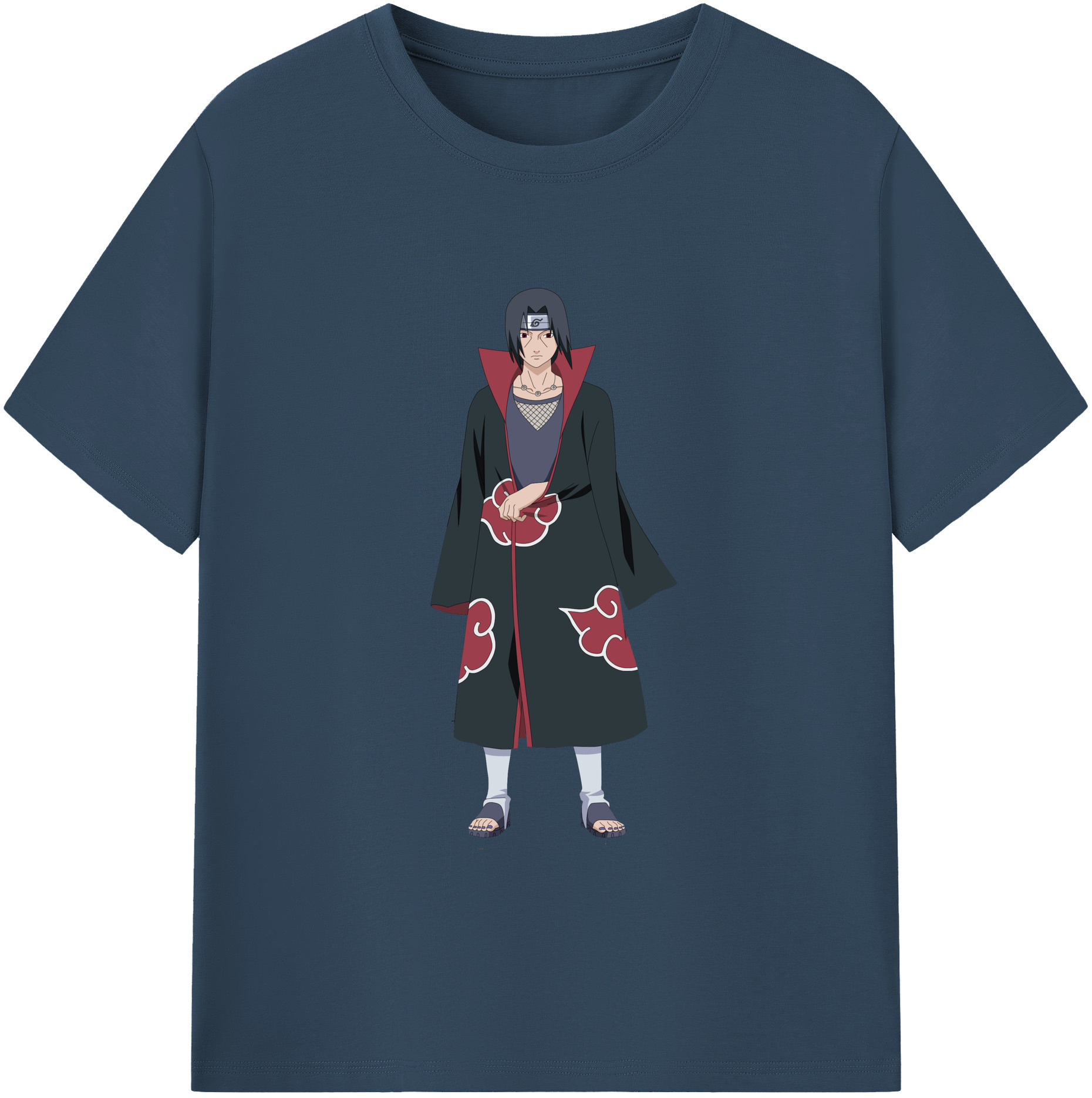 （画像用） NARUTO -ナルト- うちは イタチ Uchiha Itachi レディースカジュアルプリントTシャツ（綿100％）