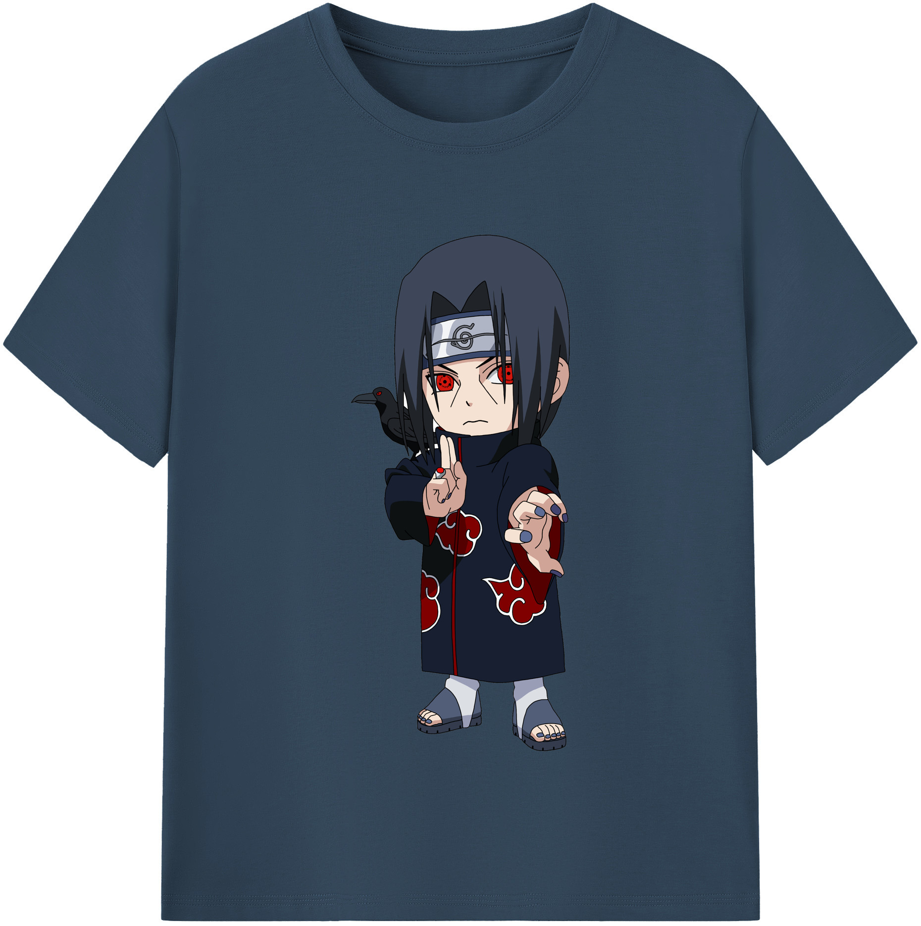 （画像用） NARUTO -ナルト- うちは イタチ Uchiha Itachi レディースカジュアルプリントTシャツ（綿100％）