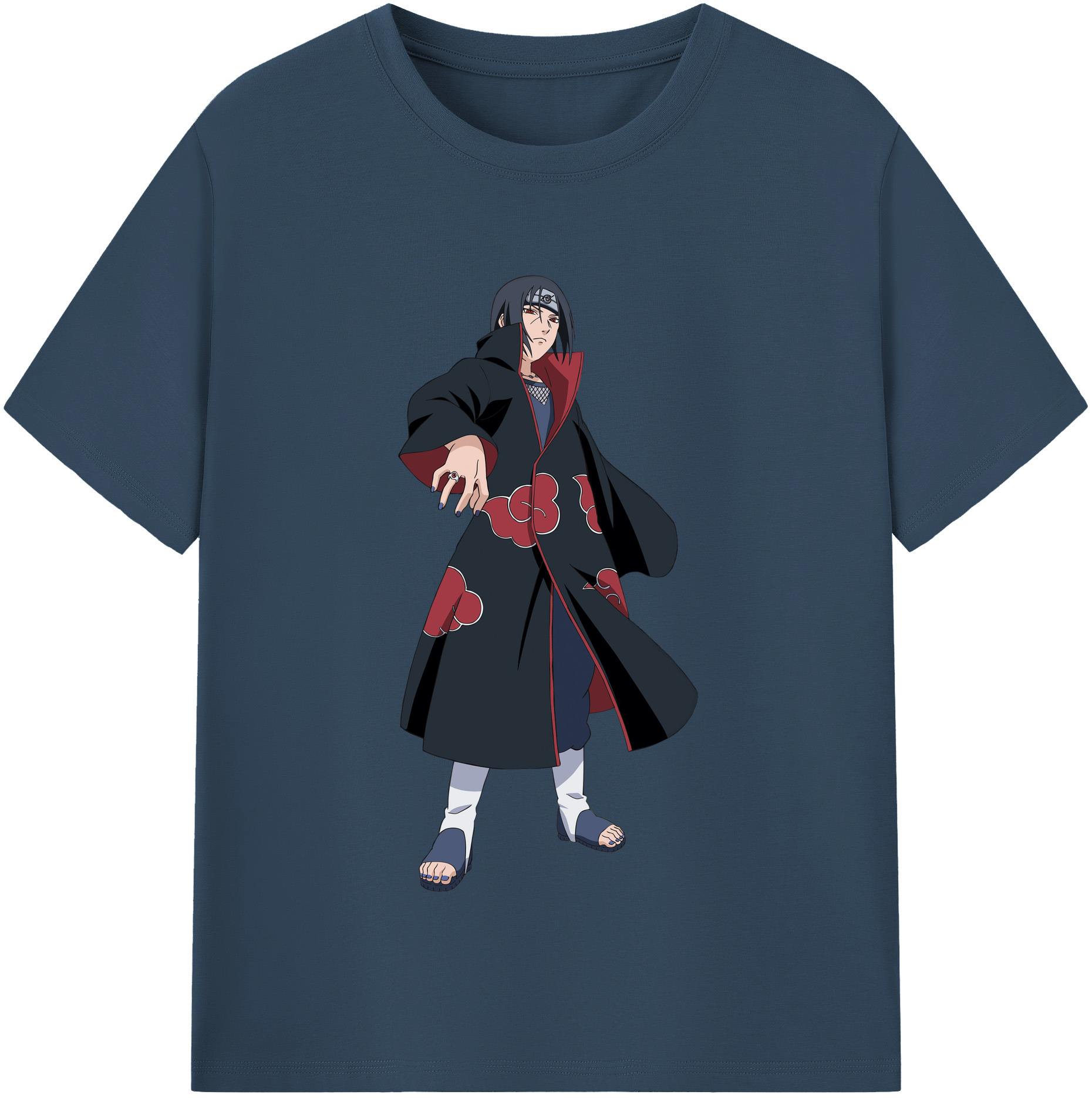 （画像用） NARUTO -ナルト- うちは イタチ Uchiha Itachi レディースカジュアルプリントTシャツ（綿100％）