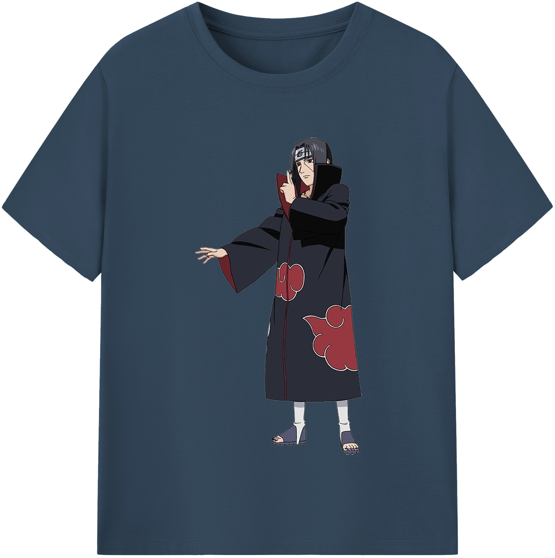 （画像用） NARUTO -ナルト- うちは イタチ Uchiha Itachi レディースカジュアルプリントTシャツ（綿100％）