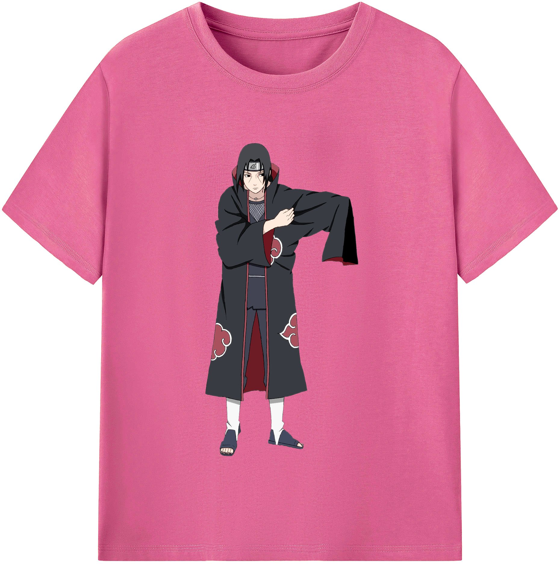（画像用） NARUTO -ナルト- うちは イタチ Uchiha Itachi レディースカジュアルプリントTシャツ（綿100％）