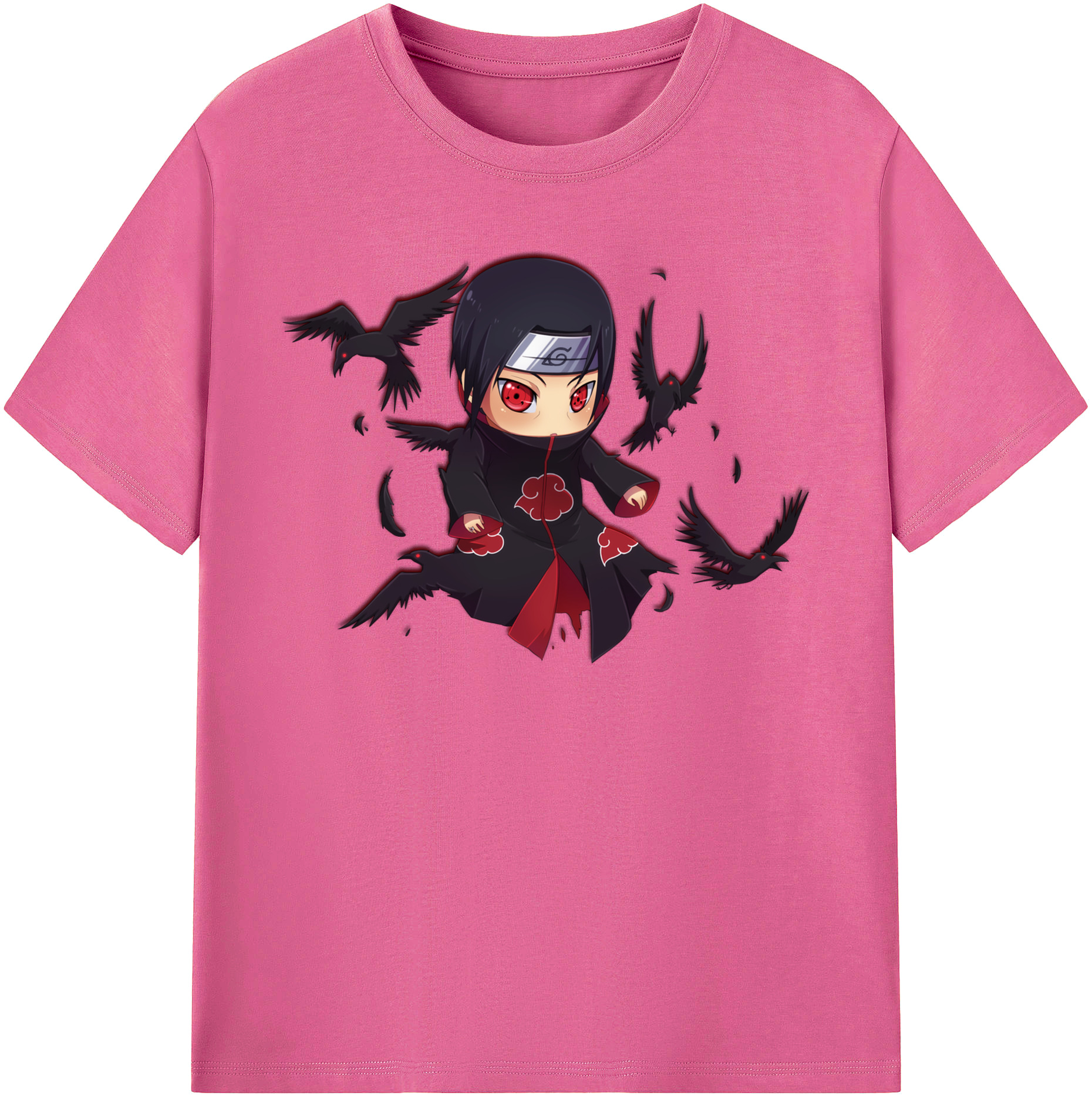 （画像用） NARUTO -ナルト- うちは イタチ Uchiha Itachi レディースカジュアルプリントTシャツ（綿100％）