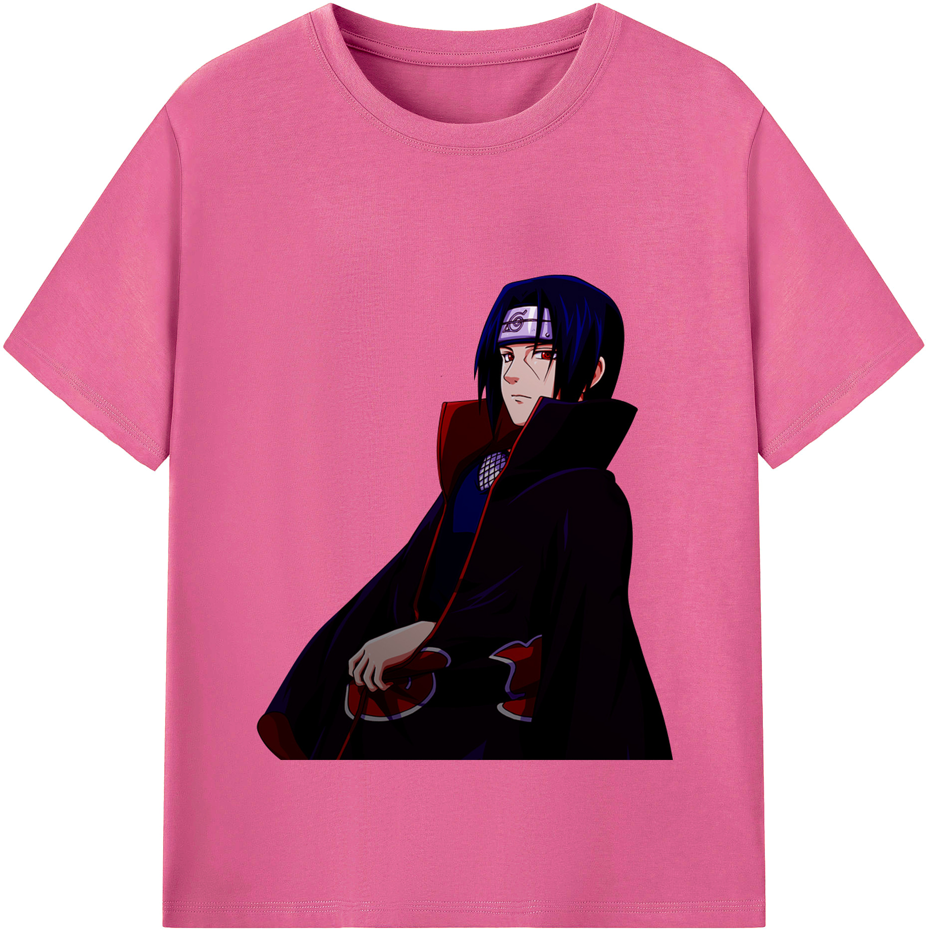 （画像用） NARUTO -ナルト- うちは イタチ Uchiha Itachi レディースカジュアルプリントTシャツ（綿100％）