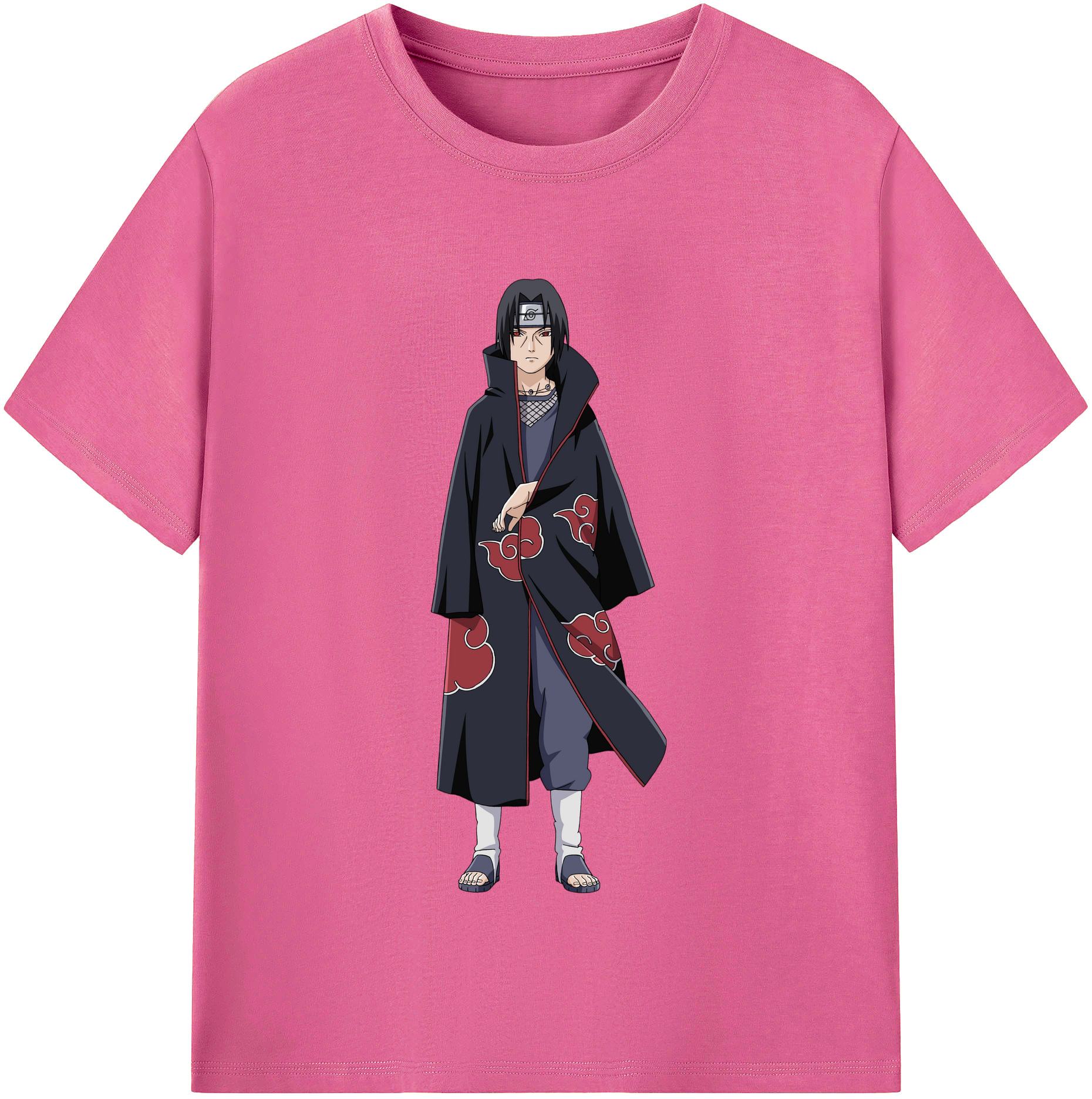 （画像用） NARUTO -ナルト- うちは イタチ Uchiha Itachi レディースカジュアルプリントTシャツ（綿100％）