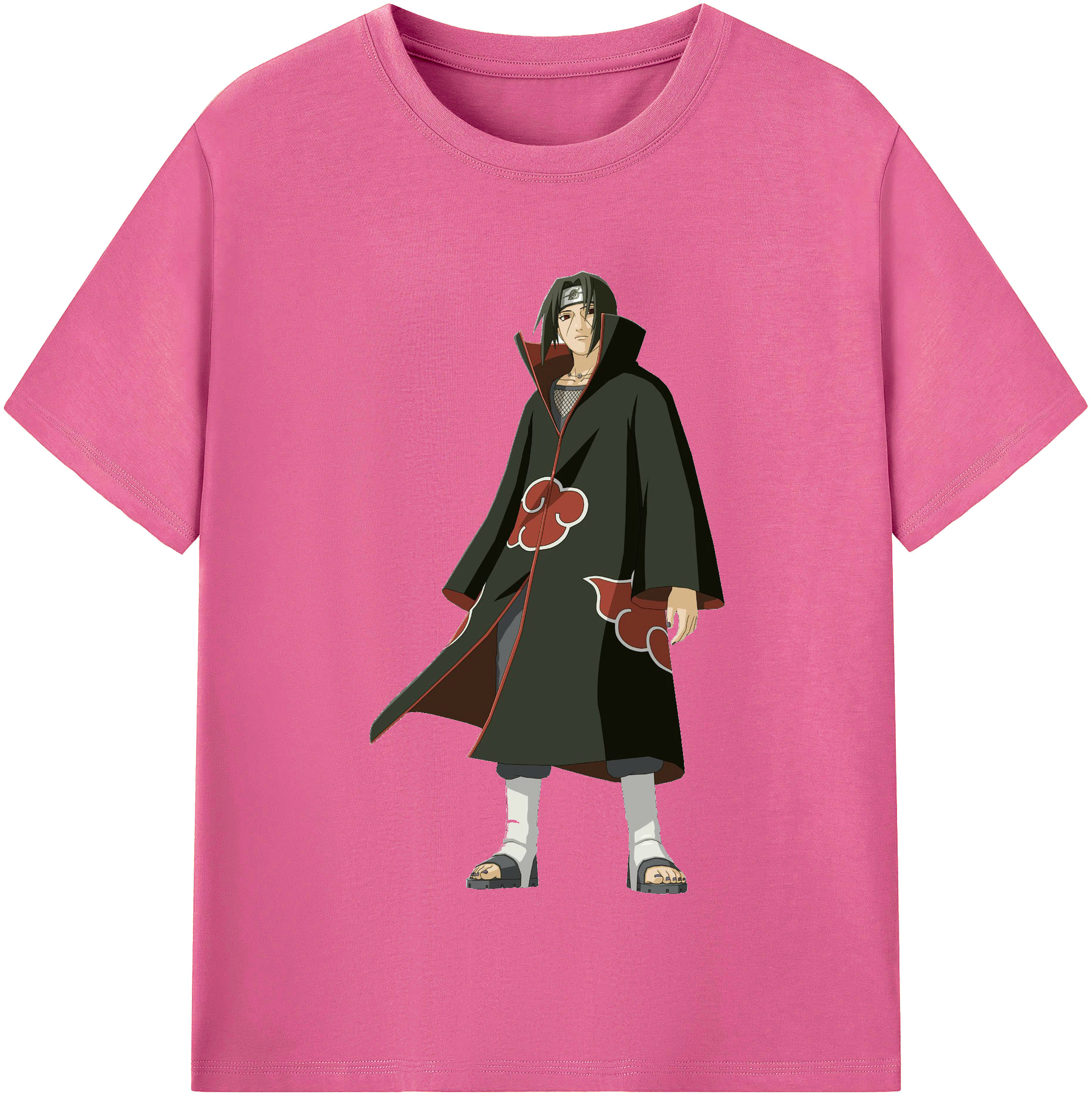 （画像用） NARUTO -ナルト- うちは イタチ Uchiha Itachi レディースカジュアルプリントTシャツ（綿100％）