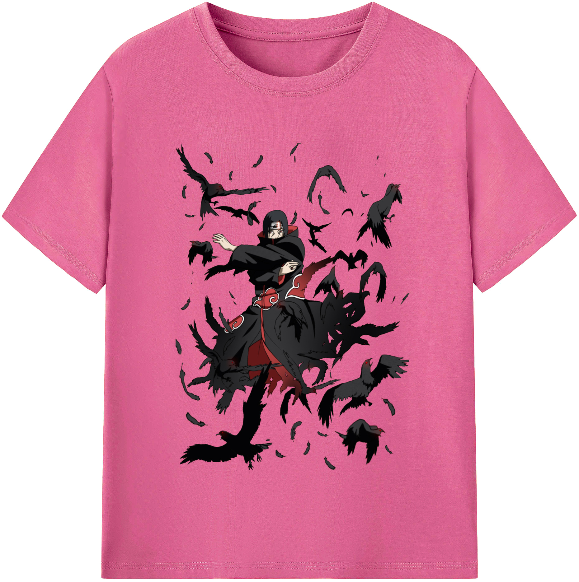 （画像用） NARUTO -ナルト- うちは イタチ Uchiha Itachi レディースカジュアルプリントTシャツ（綿100％）