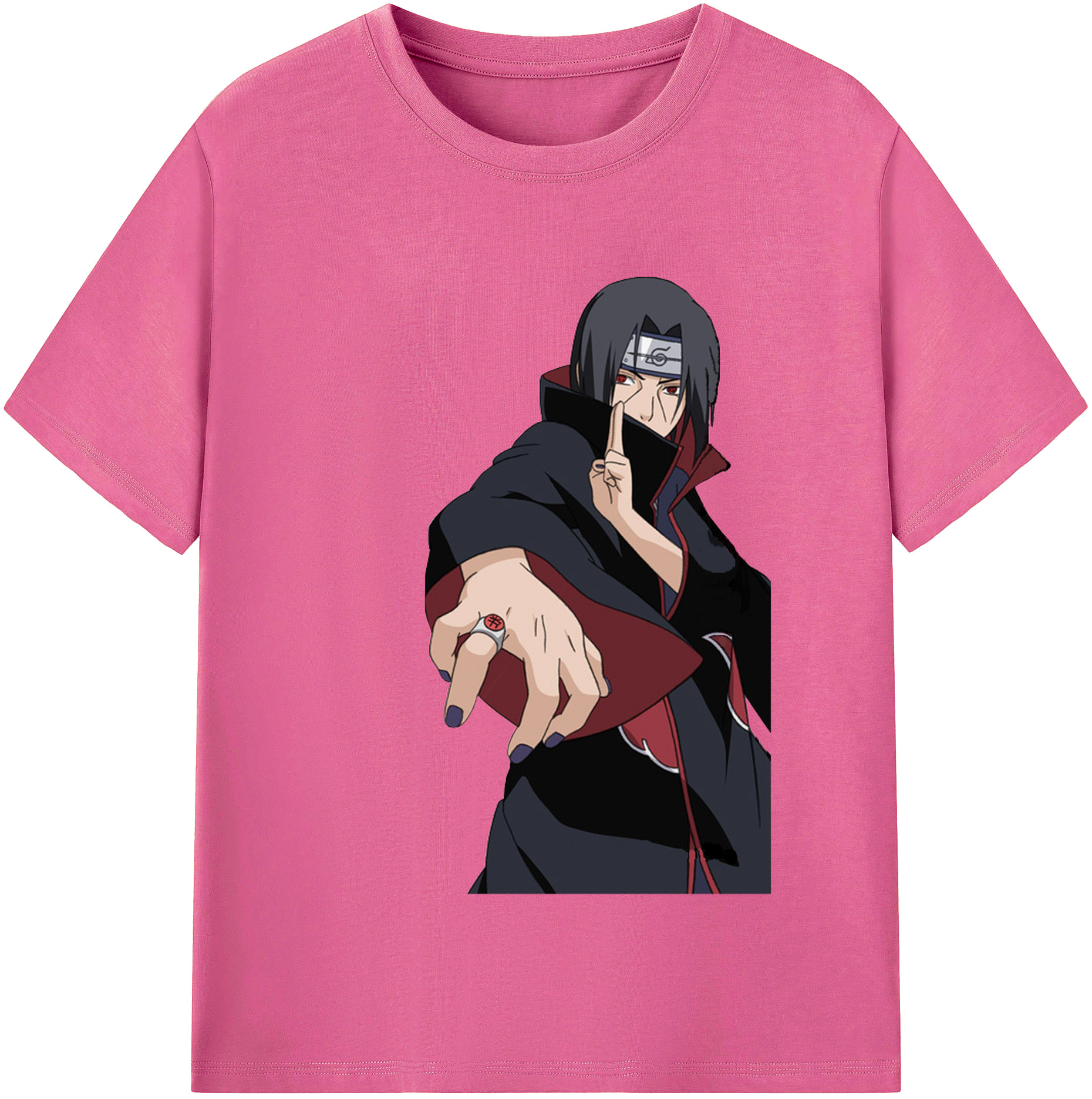 （画像用） NARUTO -ナルト- うちは イタチ Uchiha Itachi レディースカジュアルプリントTシャツ（綿100％）