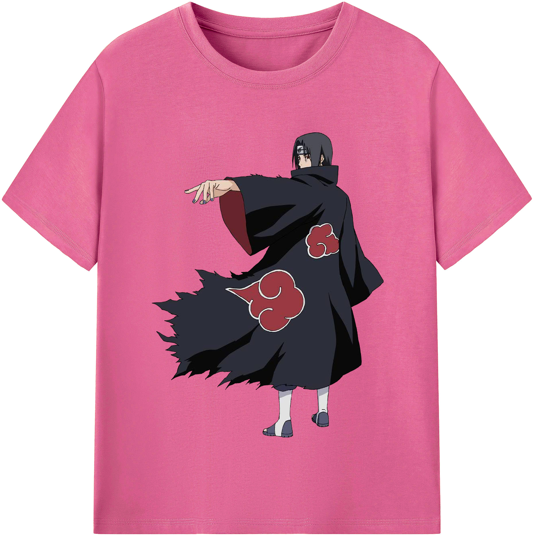 （画像用） NARUTO -ナルト- うちは イタチ Uchiha Itachi レディースカジュアルプリントTシャツ（綿100％）