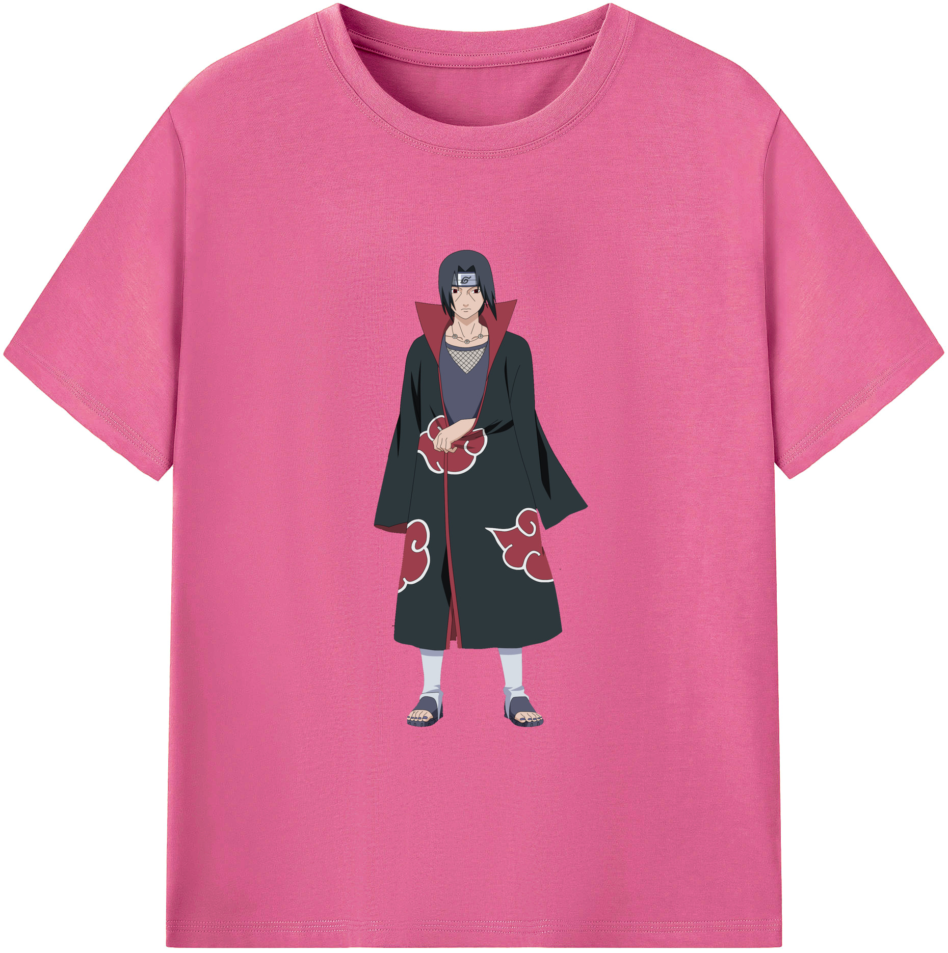 （画像用） NARUTO -ナルト- うちは イタチ Uchiha Itachi レディースカジュアルプリントTシャツ（綿100％）