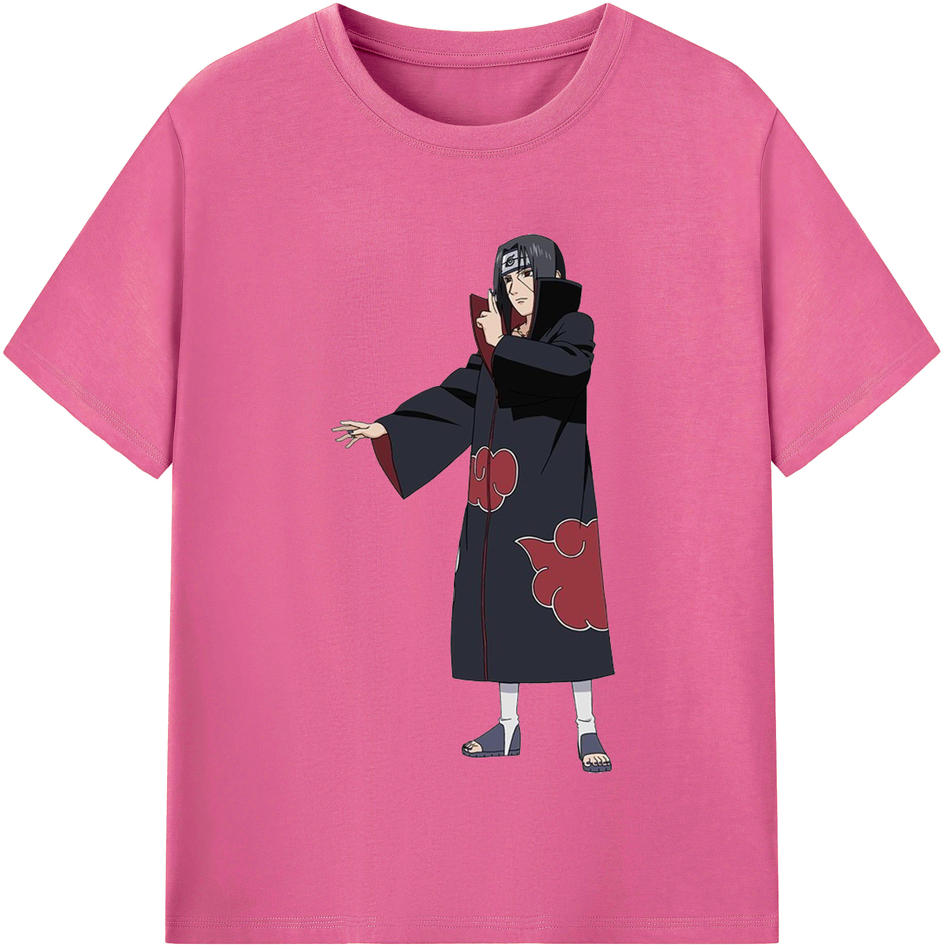 （画像用） NARUTO -ナルト- うちは イタチ Uchiha Itachi レディースカジュアルプリントTシャツ（綿100％）