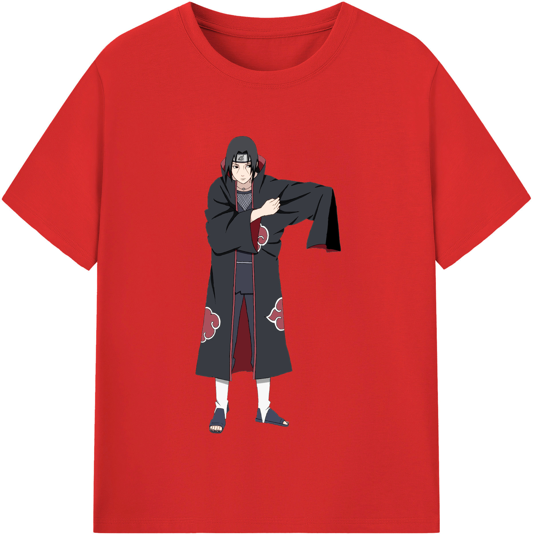 （画像用） NARUTO -ナルト- うちは イタチ Uchiha Itachi レディースカジュアルプリントTシャツ（綿100％）