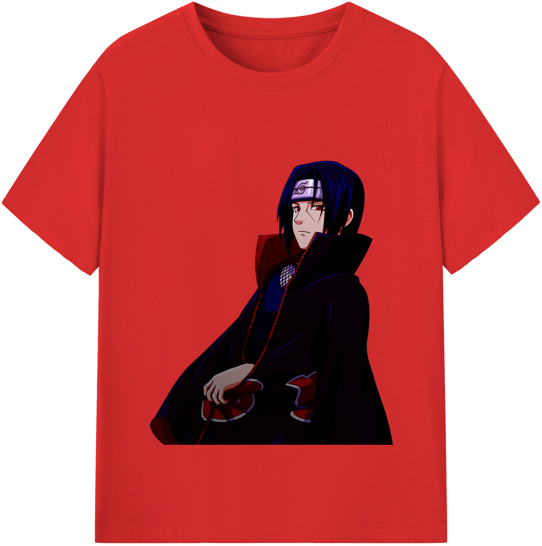（画像用） NARUTO -ナルト- うちは イタチ Uchiha Itachi レディースカジュアルプリントTシャツ（綿100％）