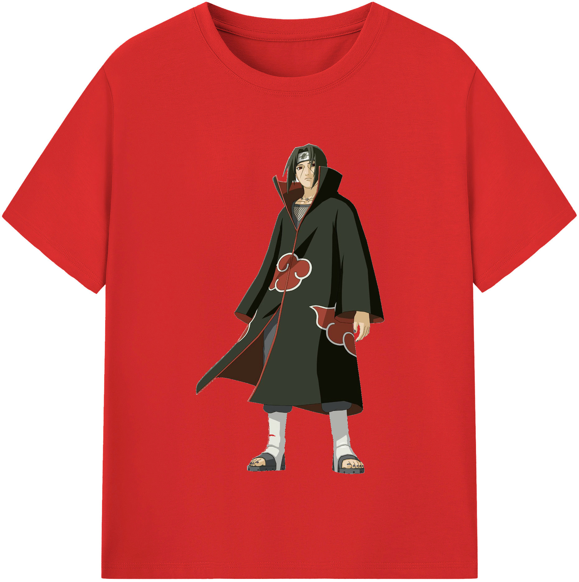 （画像用） NARUTO -ナルト- うちは イタチ Uchiha Itachi レディースカジュアルプリントTシャツ（綿100％）