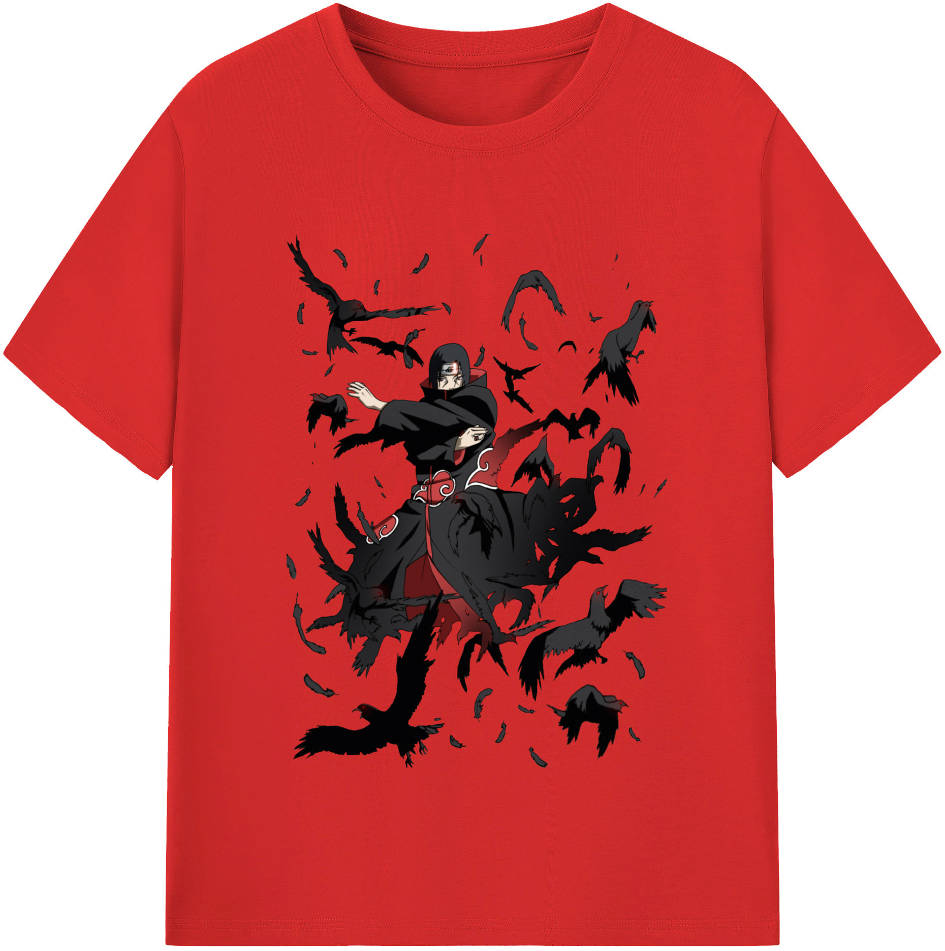 （画像用） NARUTO -ナルト- うちは イタチ Uchiha Itachi レディースカジュアルプリントTシャツ（綿100％）