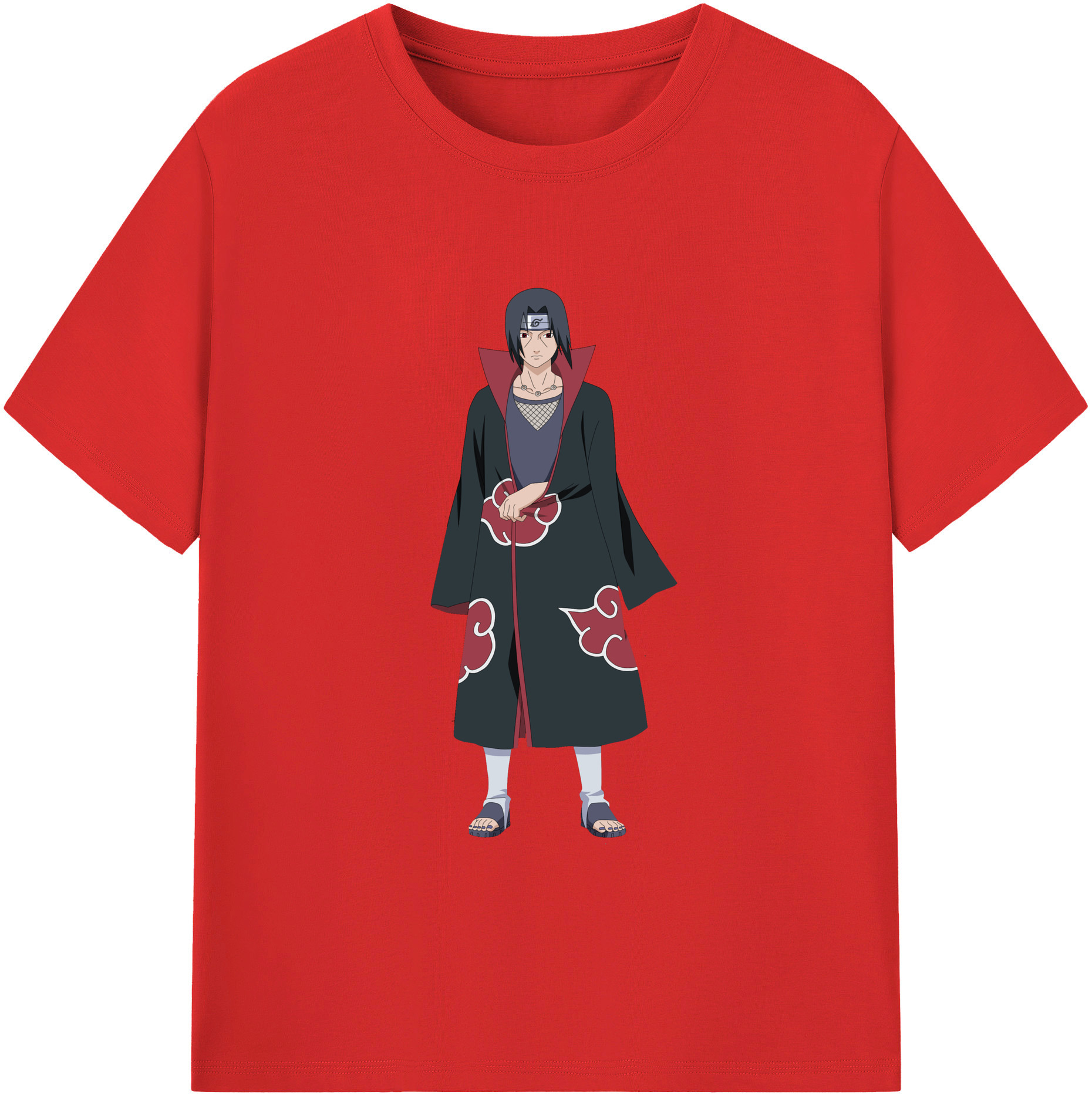 （画像用） NARUTO -ナルト- うちは イタチ Uchiha Itachi レディースカジュアルプリントTシャツ（綿100％）