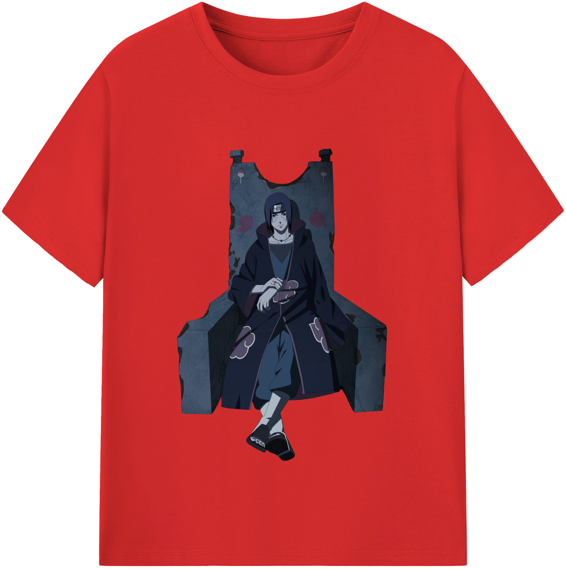 （画像用） NARUTO -ナルト- うちは イタチ Uchiha Itachi レディースカジュアルプリントTシャツ（綿100％）