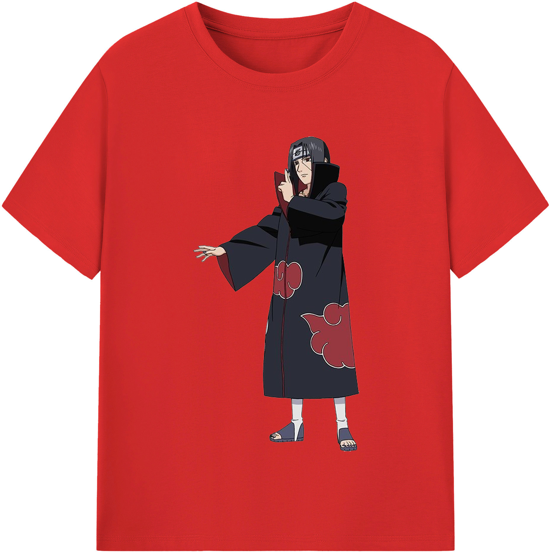 （画像用） NARUTO -ナルト- うちは イタチ Uchiha Itachi レディースカジュアルプリントTシャツ（綿100％）