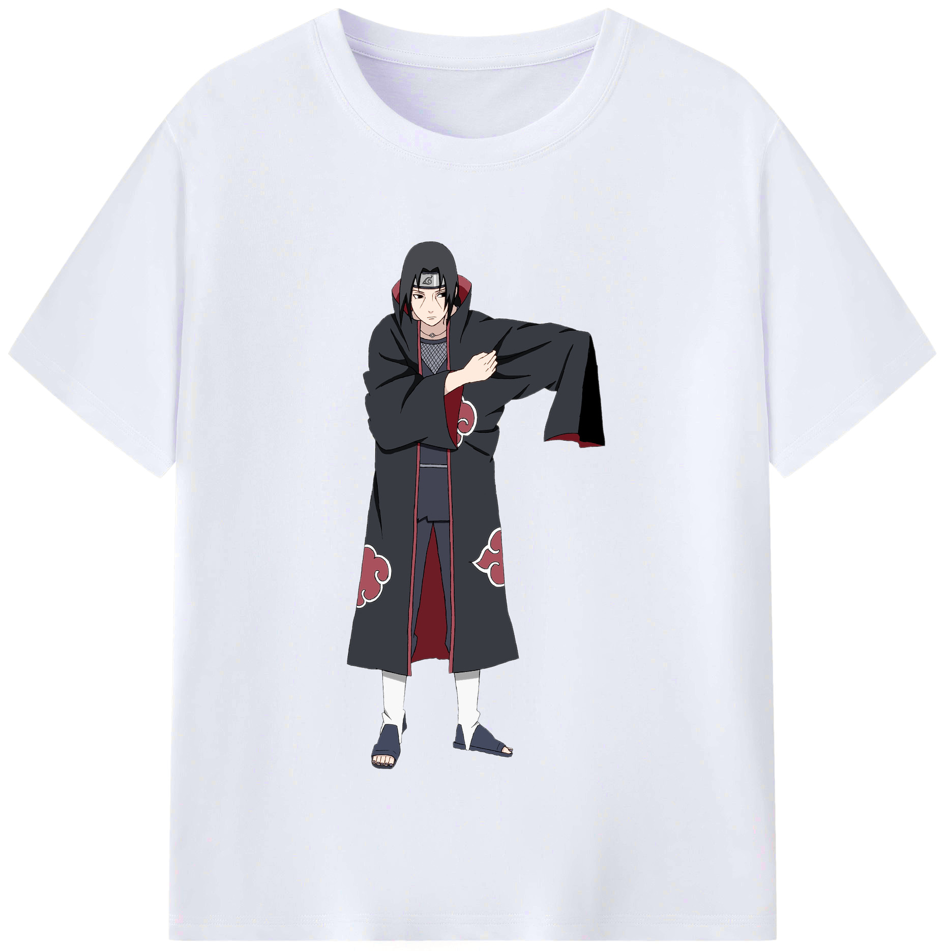 （画像用） NARUTO -ナルト- うちは イタチ Uchiha Itachi レディースカジュアルプリントTシャツ（綿100％）