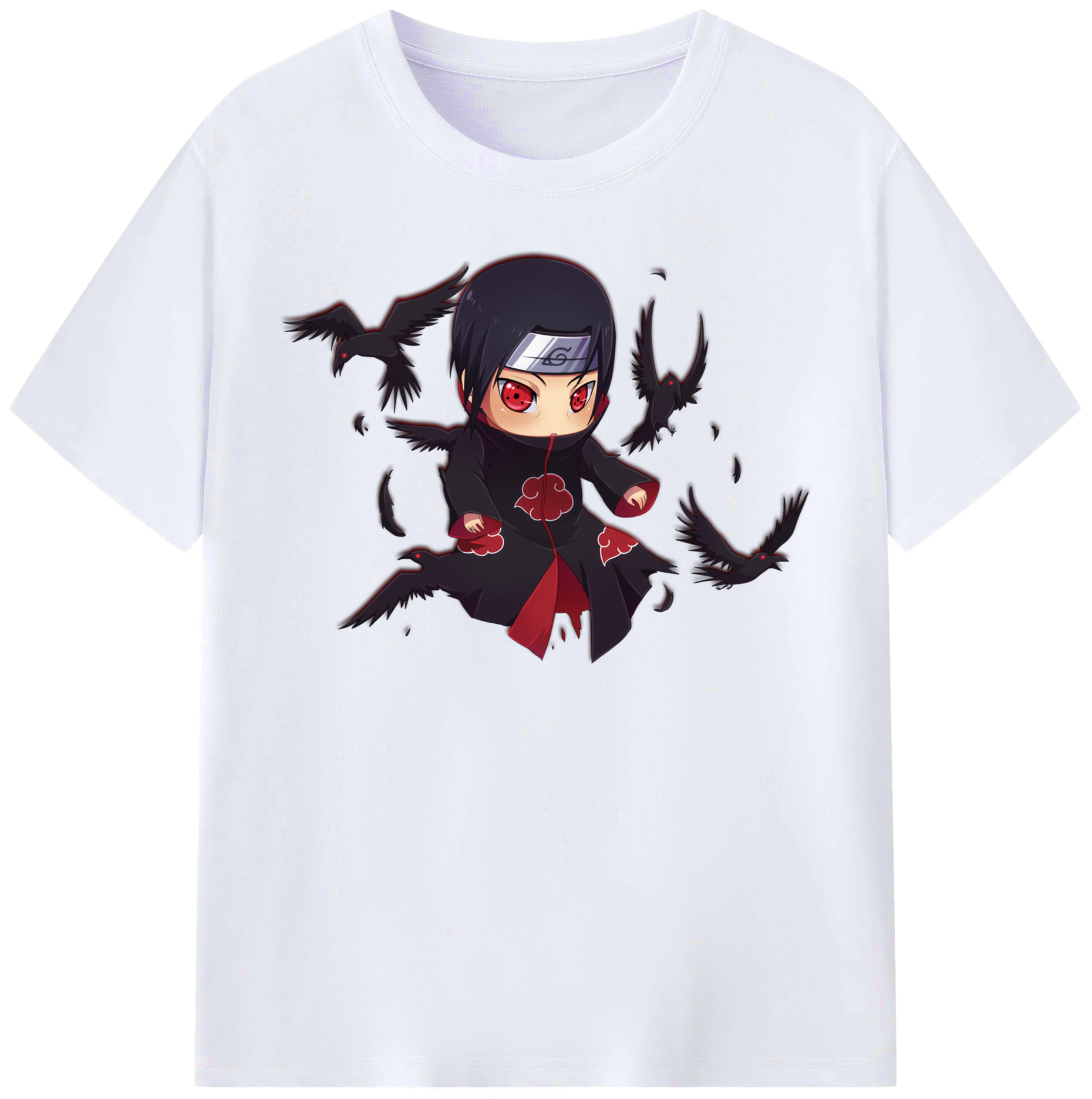 （画像用） NARUTO -ナルト- うちは イタチ Uchiha Itachi レディースカジュアルプリントTシャツ（綿100％）