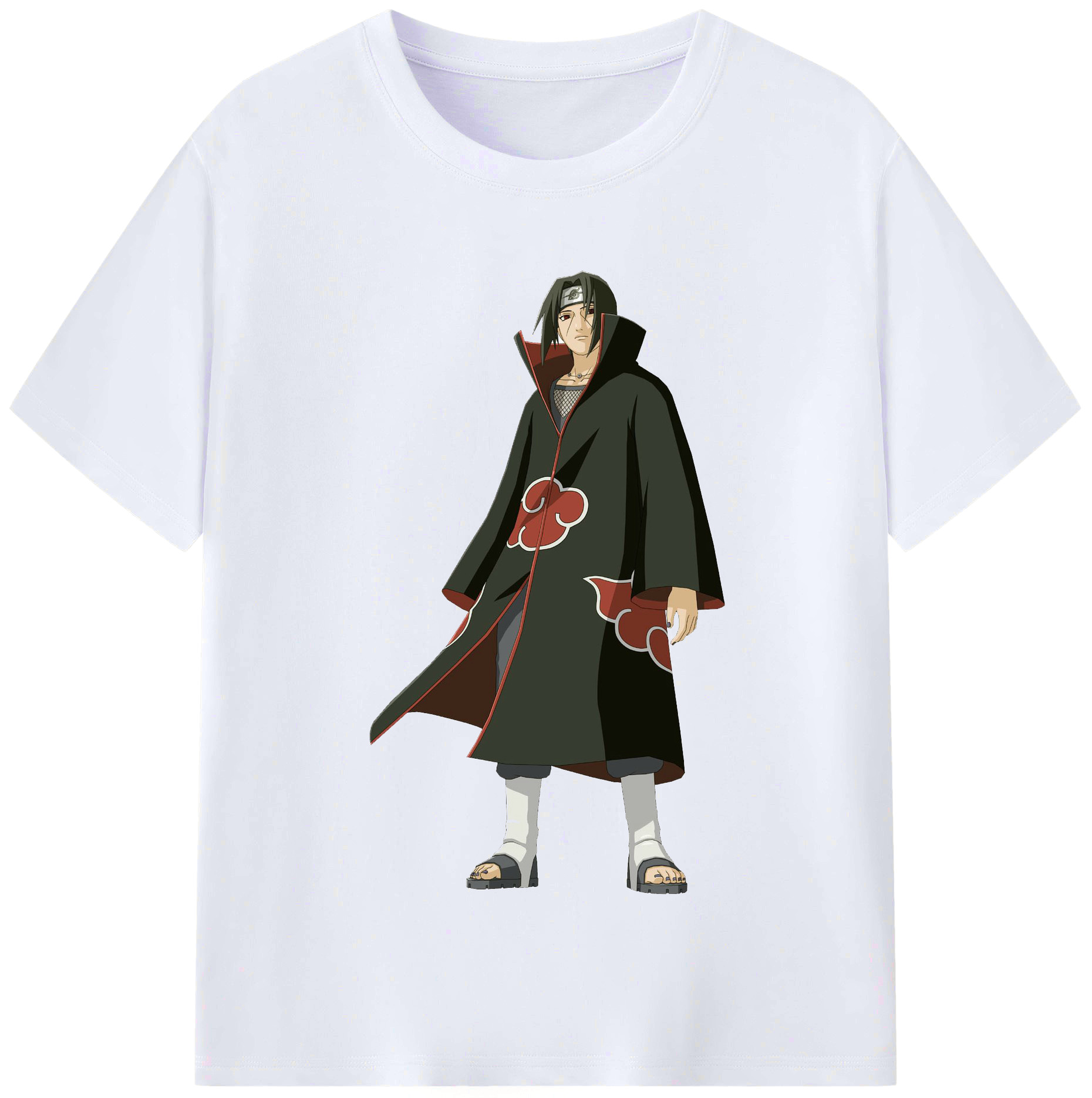 （画像用） NARUTO -ナルト- うちは イタチ Uchiha Itachi レディースカジュアルプリントTシャツ（綿100％）