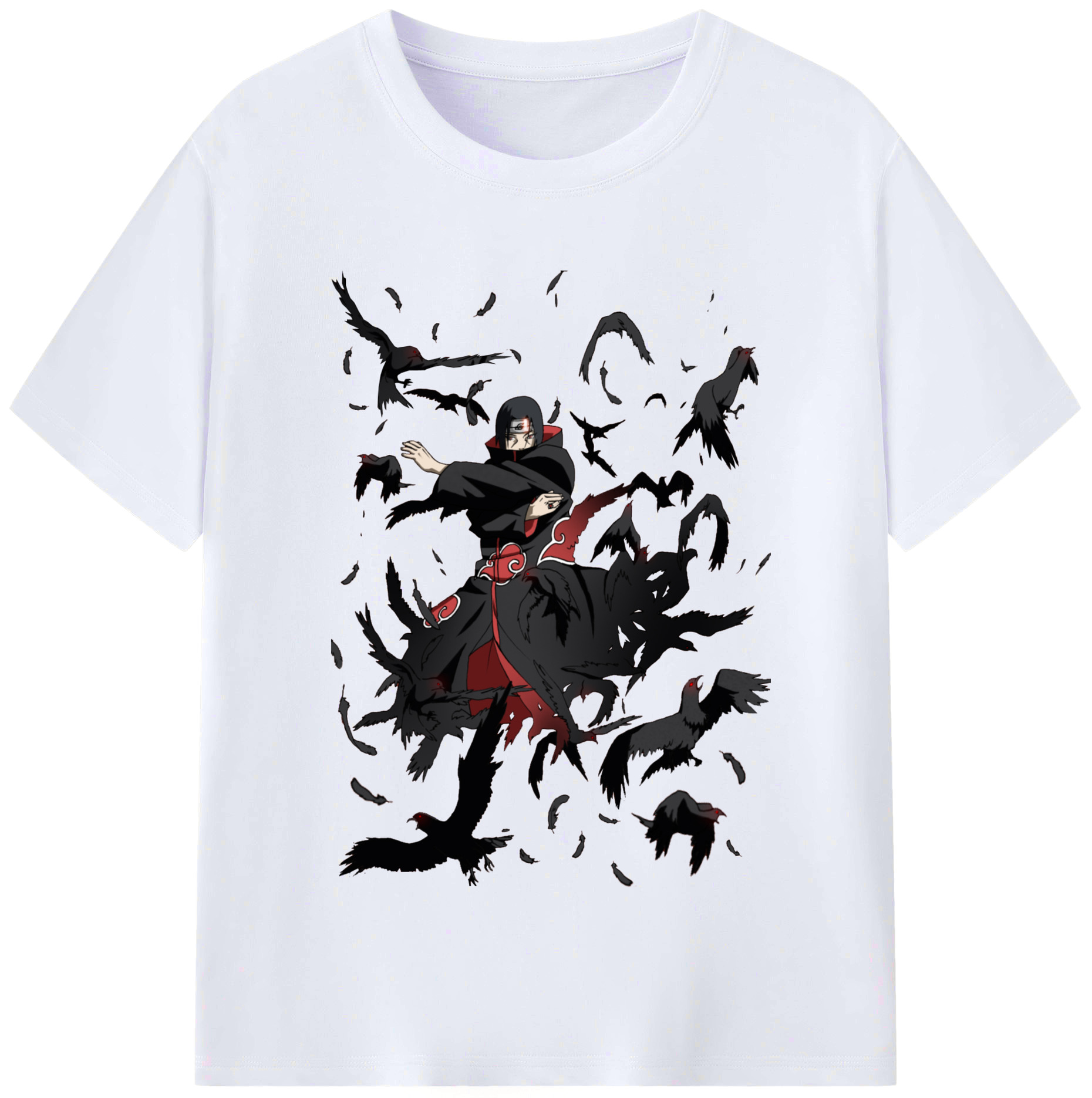 （画像用） NARUTO -ナルト- うちは イタチ Uchiha Itachi レディースカジュアルプリントTシャツ（綿100％）